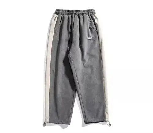 Jean 20AW Indigo Union Japan Grey Pleuche Patchwork Sweatpants Size US 31 - 2 Thumbnail