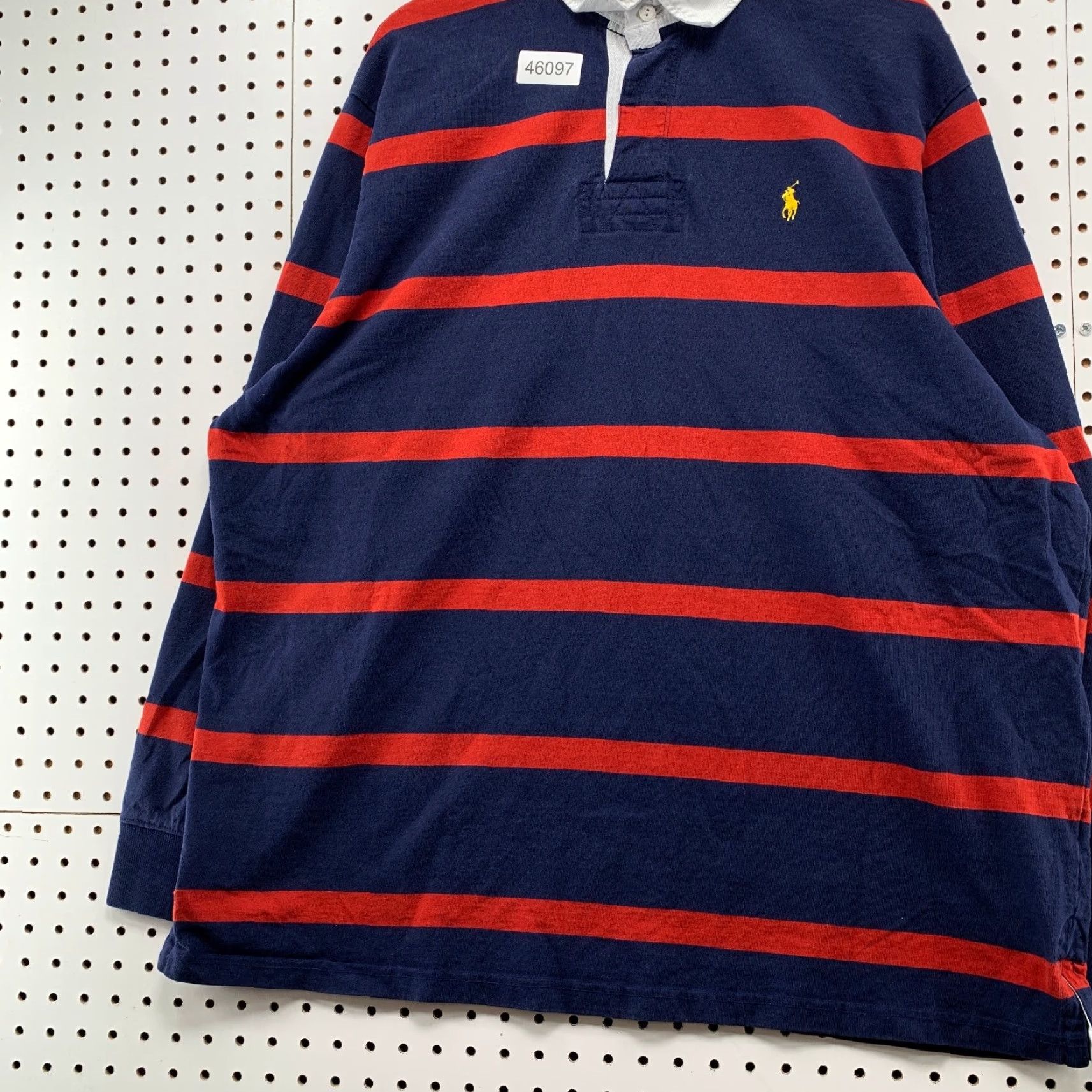 Polo Ralph Lauren VINTAGE Polo Ralph Lauren Rugby Shirt Mens 2XL Blue Red Long Sleeve Preppy Size US XXL / EU 58 / 5 - 5 Thumbnail