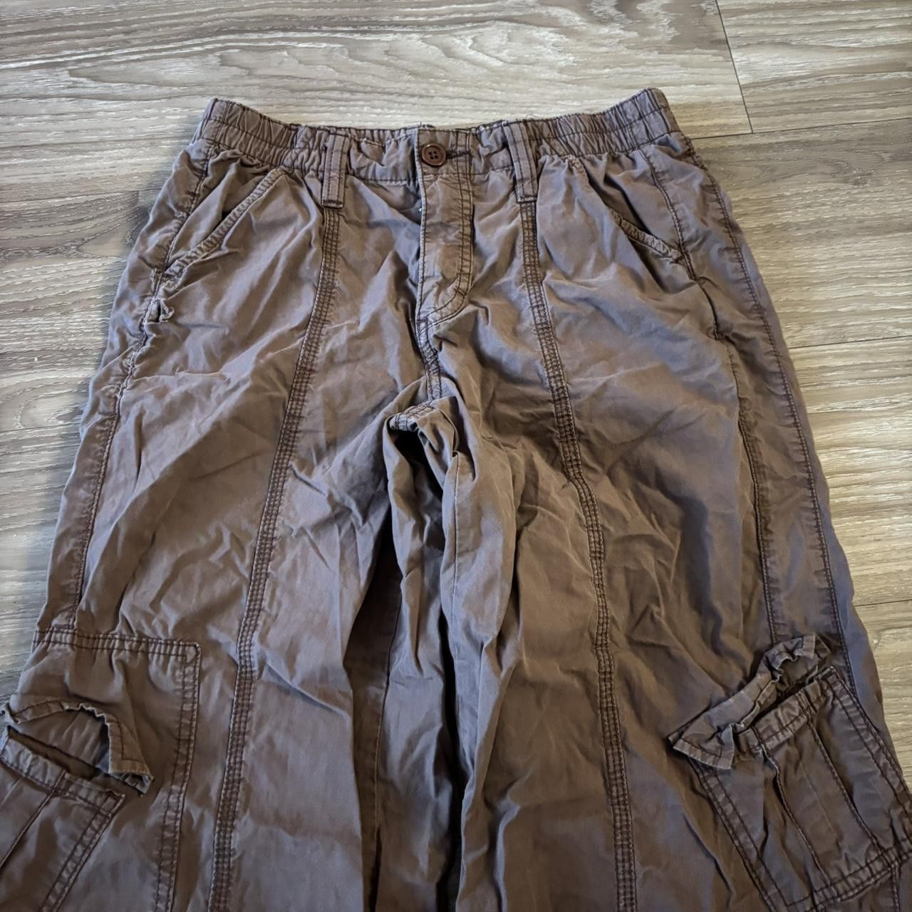 Vintage Crazy Vintage Y2K/2000s Baggy Brown Streetwear Skater Cargo Pants! 28x31 Size US 28 / EU 44 - 5 Thumbnail