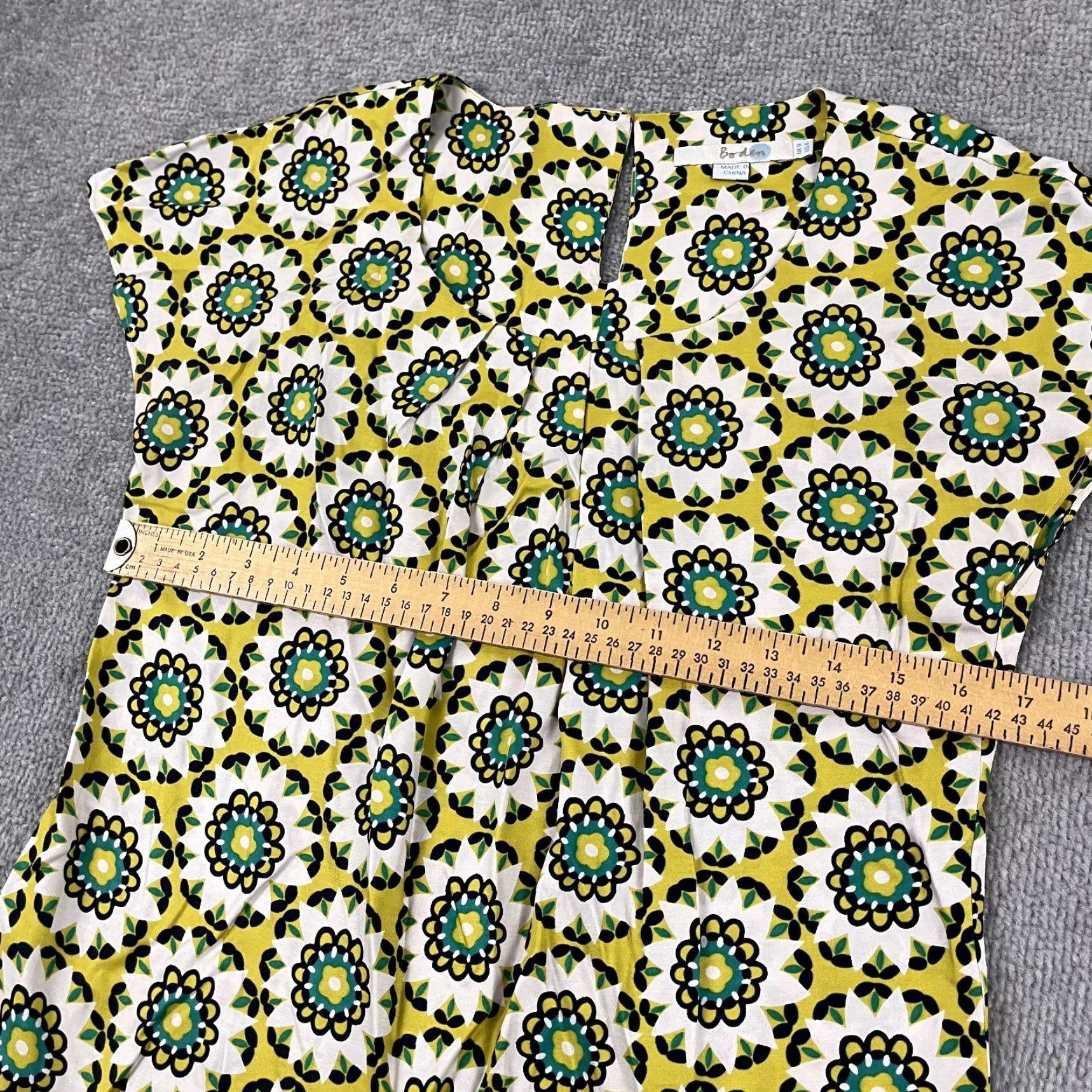 Boden VINTAGE Boden Blouse Women UK 8 / US 4 Silk Viscose Pleated Cap Sleeve Casual Workwear Size S / US 4 / IT 40 - 5 Thumbnail
