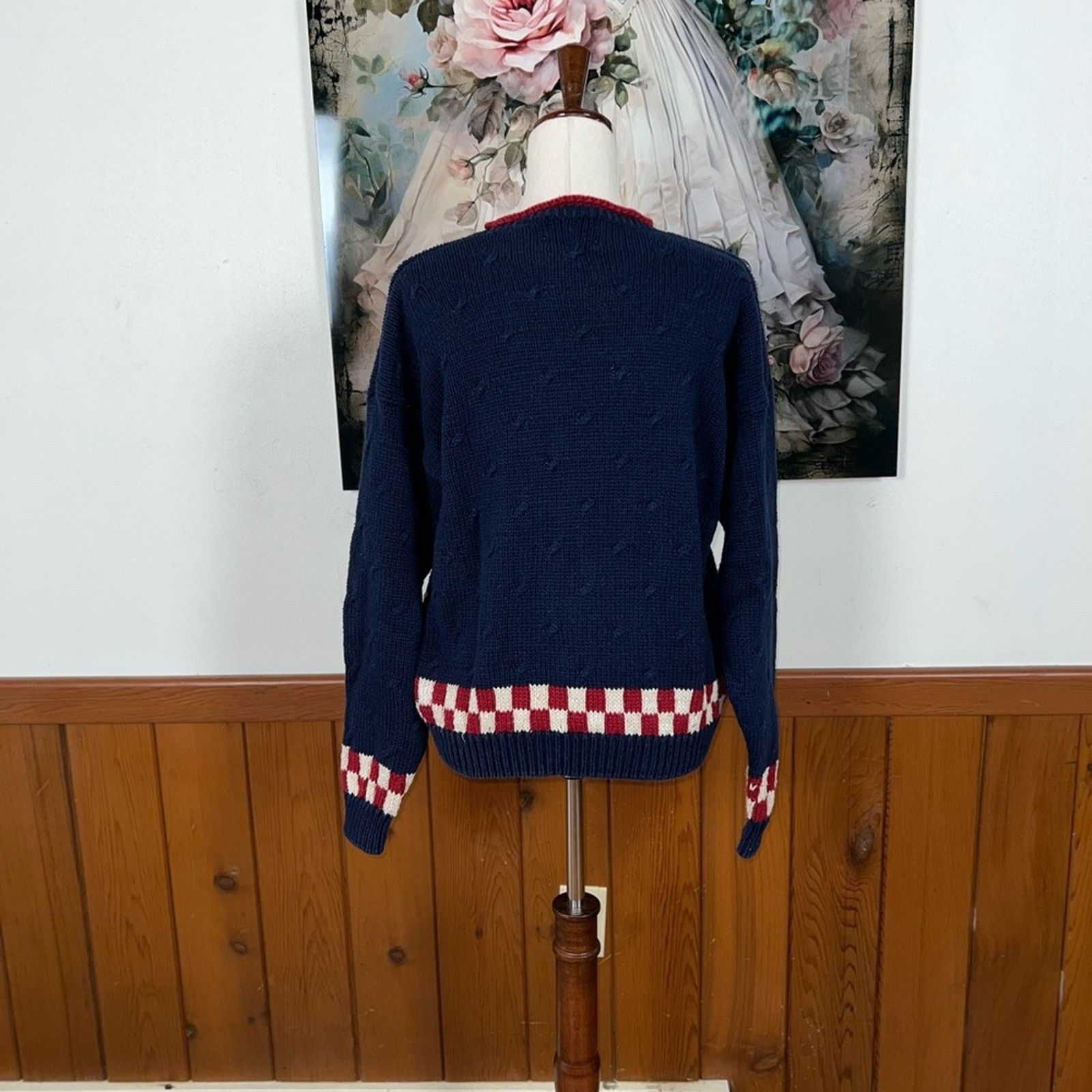 Vintage Vintage 90s Countryside Classics Embroidered Cotton Sweater! Size XL / US 12-14 / IT 48-50 - 4 Thumbnail
