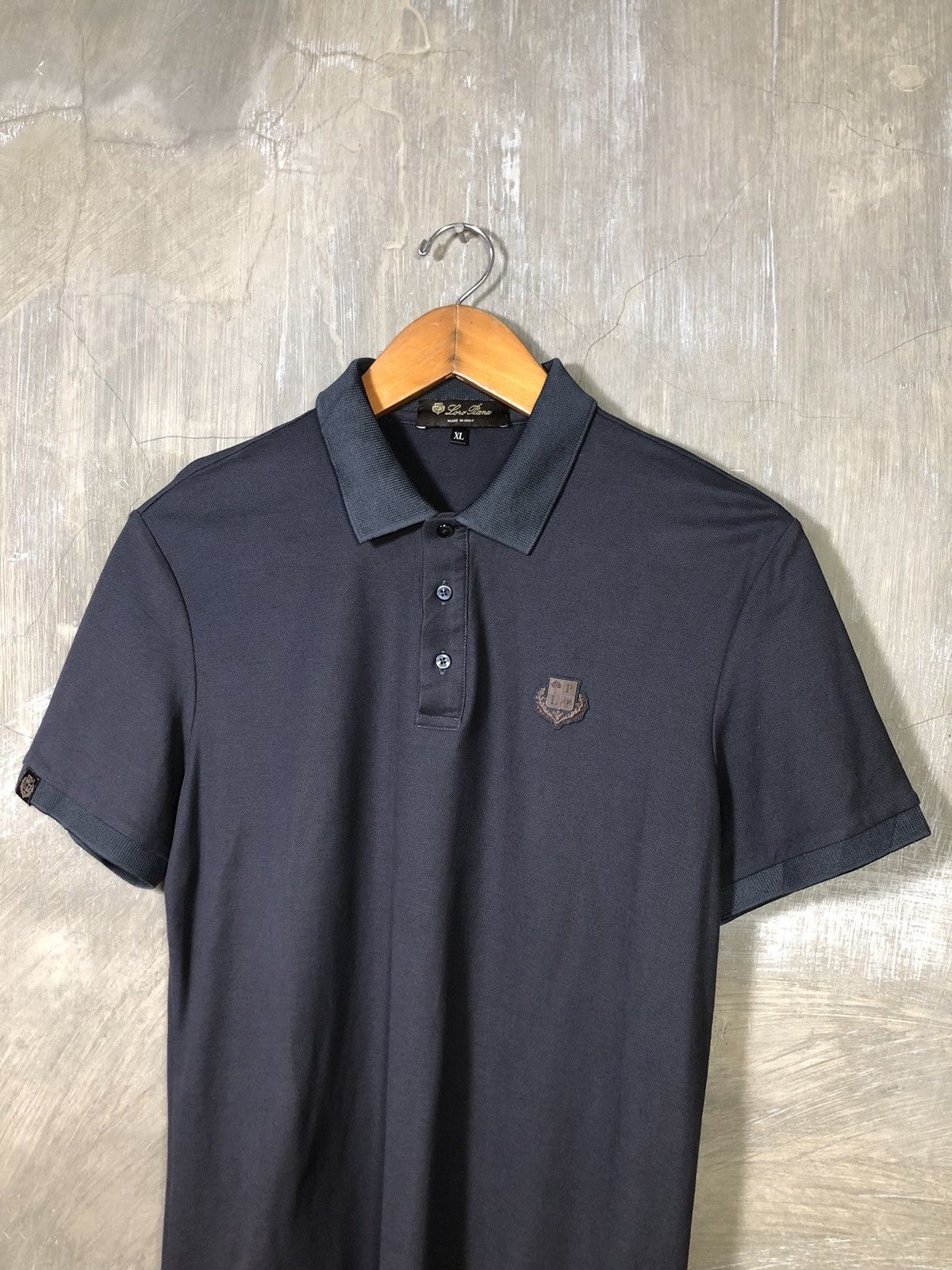 Loro Piana Loro Piana Navy Polo Shirt Size US XL / EU 56 / 4 - 2 Thumbnail