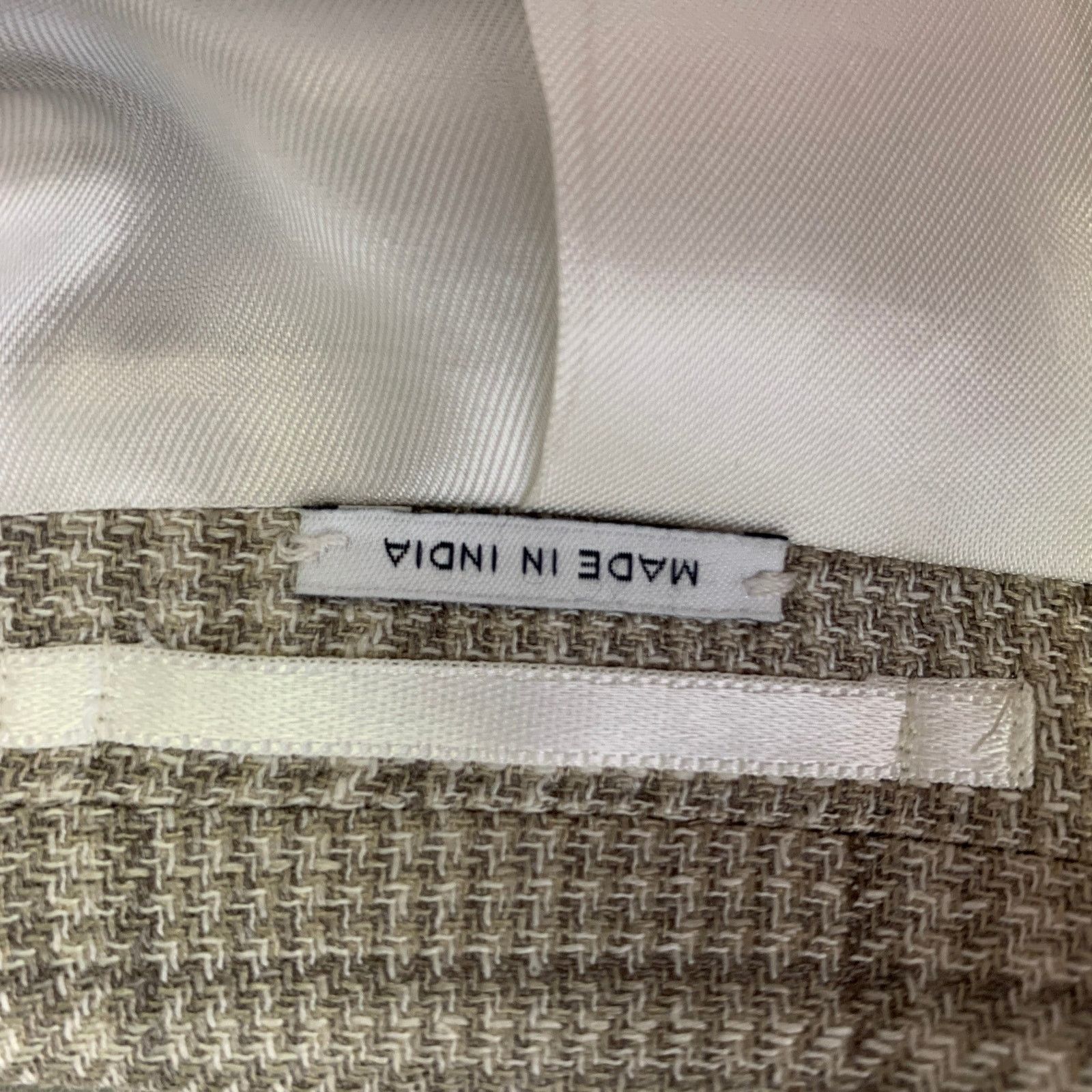 Other ATELIER MUNRO 38 Beige Glen Check Notch Lapel Sport Coat Size 38R - 7 Thumbnail