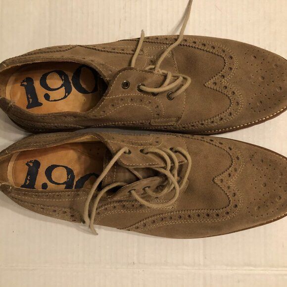 1901 1901 men's tan leather suede Oxford shoes size: 12M Size US 12 / EU 45 - 8 Thumbnail