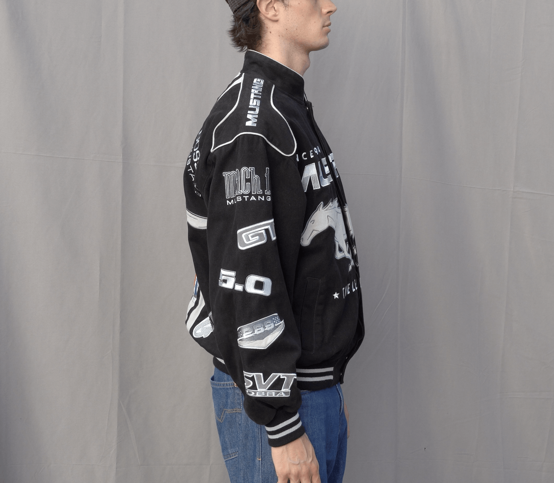 Mustang × NASCAR × Vintage NASCAR Mustang jacket 🐎🏎️ Size US M / EU 48-50 / 2 - 4 Thumbnail