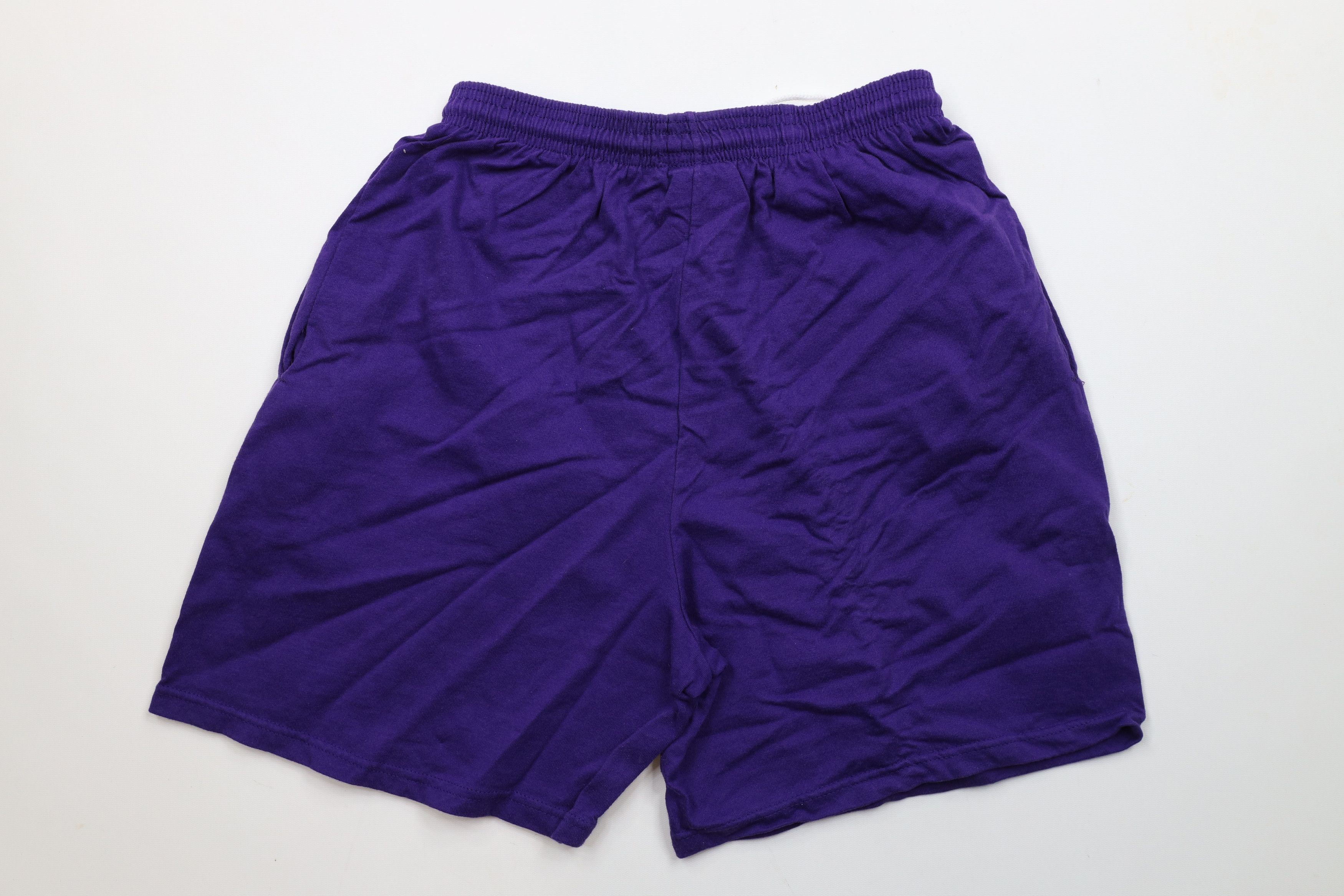 Vintage Vintage 90s Streetwear Above Knee Shorts Purple Cotton USA Size US 34 / EU 50 - 8 Thumbnail