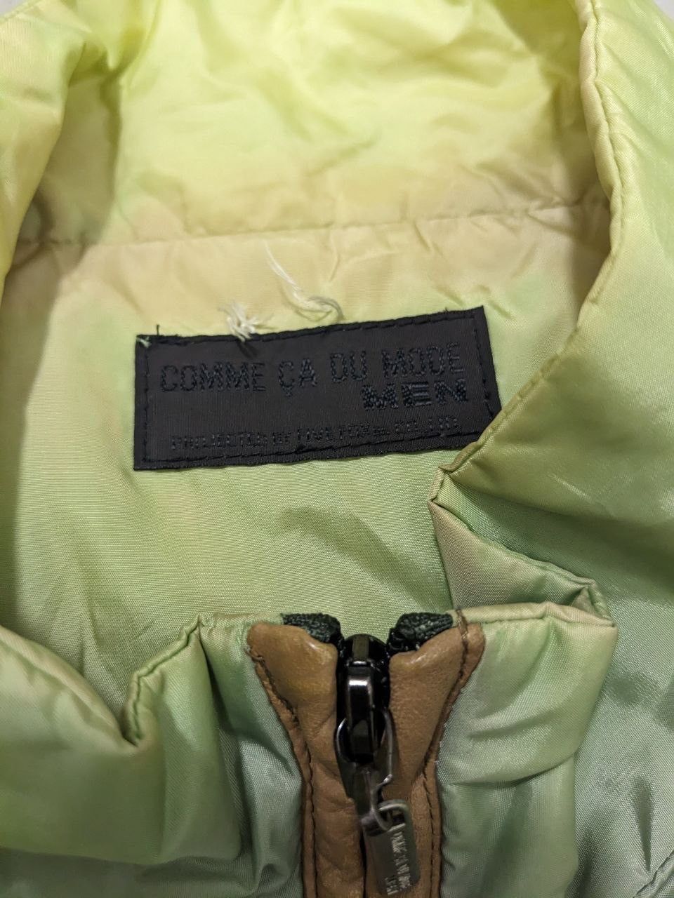 Comme Ca Ism COMMECADU MEN DYED FADED COLOR PATTERN SLEEVELES ZIPPER VEST Size US S / EU 44-46 / 1 - 14 Thumbnail