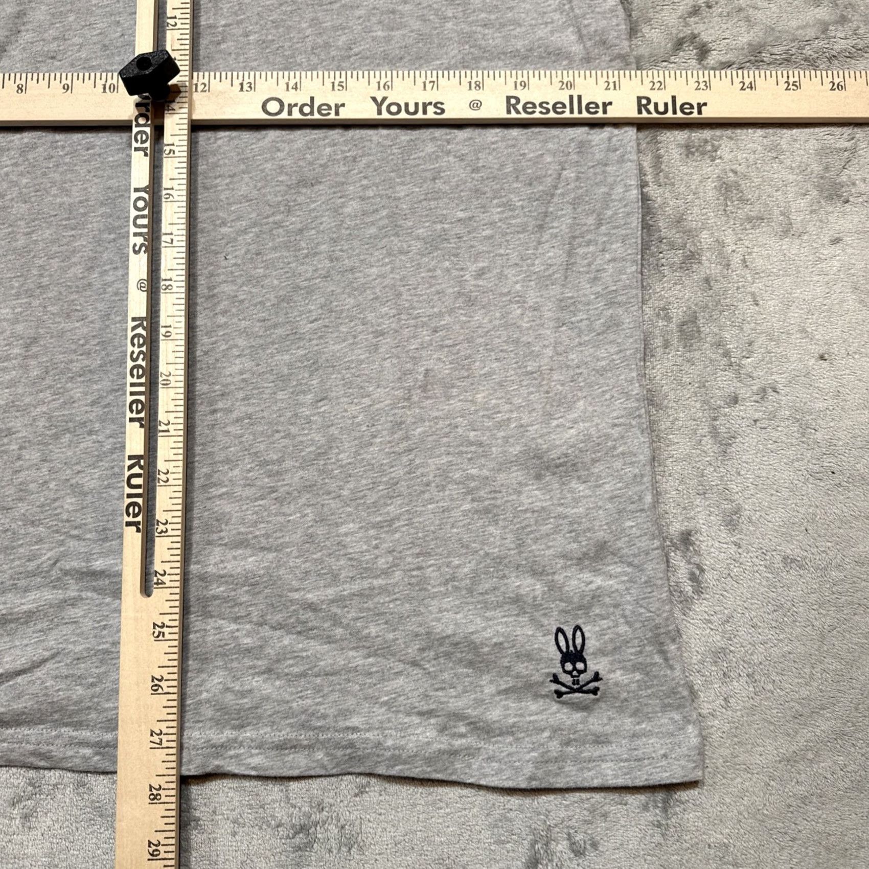 Psycho Bunny Psycho Bunny T-Shirt Men L Gray Cotton Skull Logo Bunny Crew Neck Shirt Mens Size US L / EU 52-54 / 3 - 5 Thumbnail
