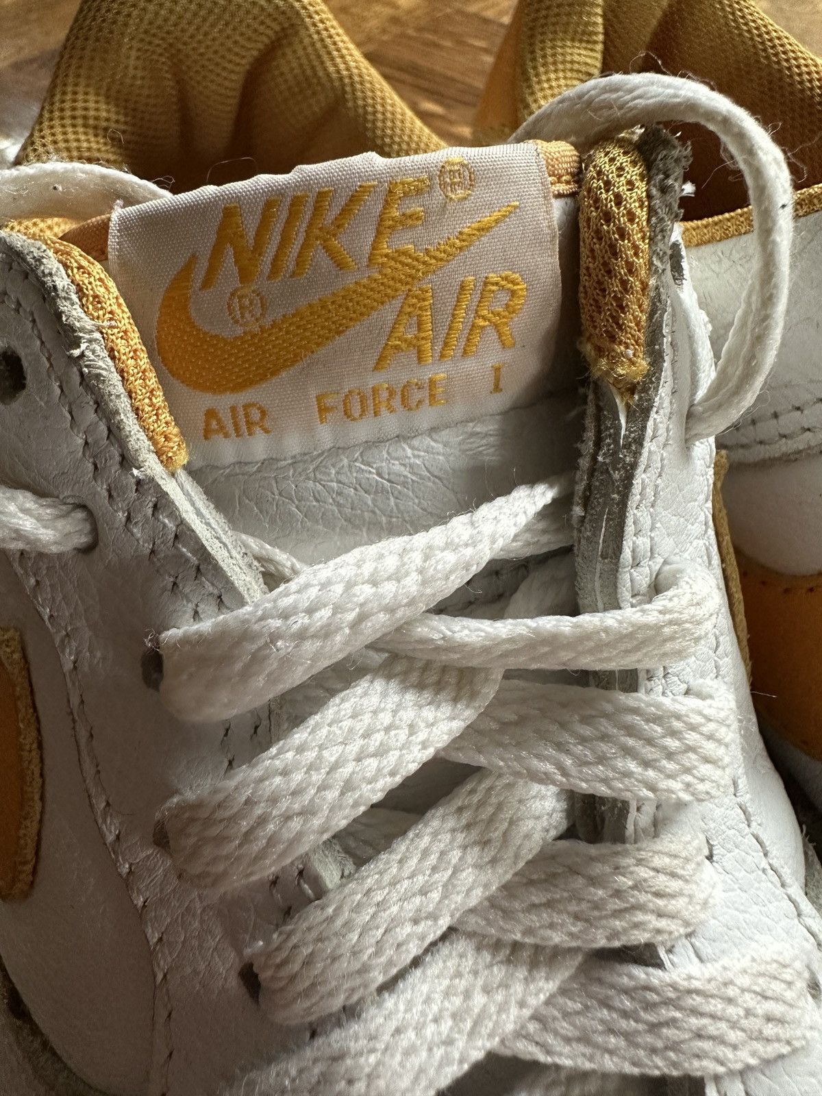Nike Vintage Nike Air Force 1 Low White / Canyon Gold 2002 Size US 8.5 / EU 41-42 - 9 Thumbnail