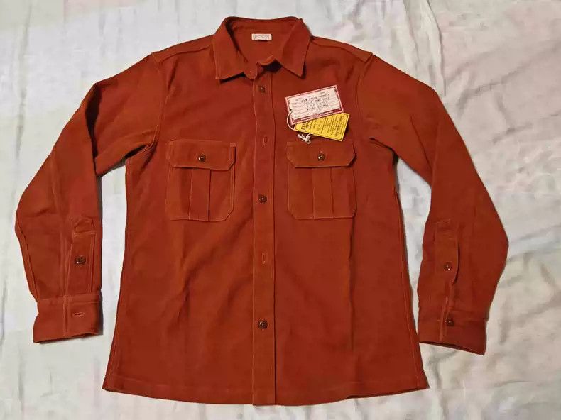 image of Freewheelers Tooling Shirt Shirt in Red, Men's (Size Medium)