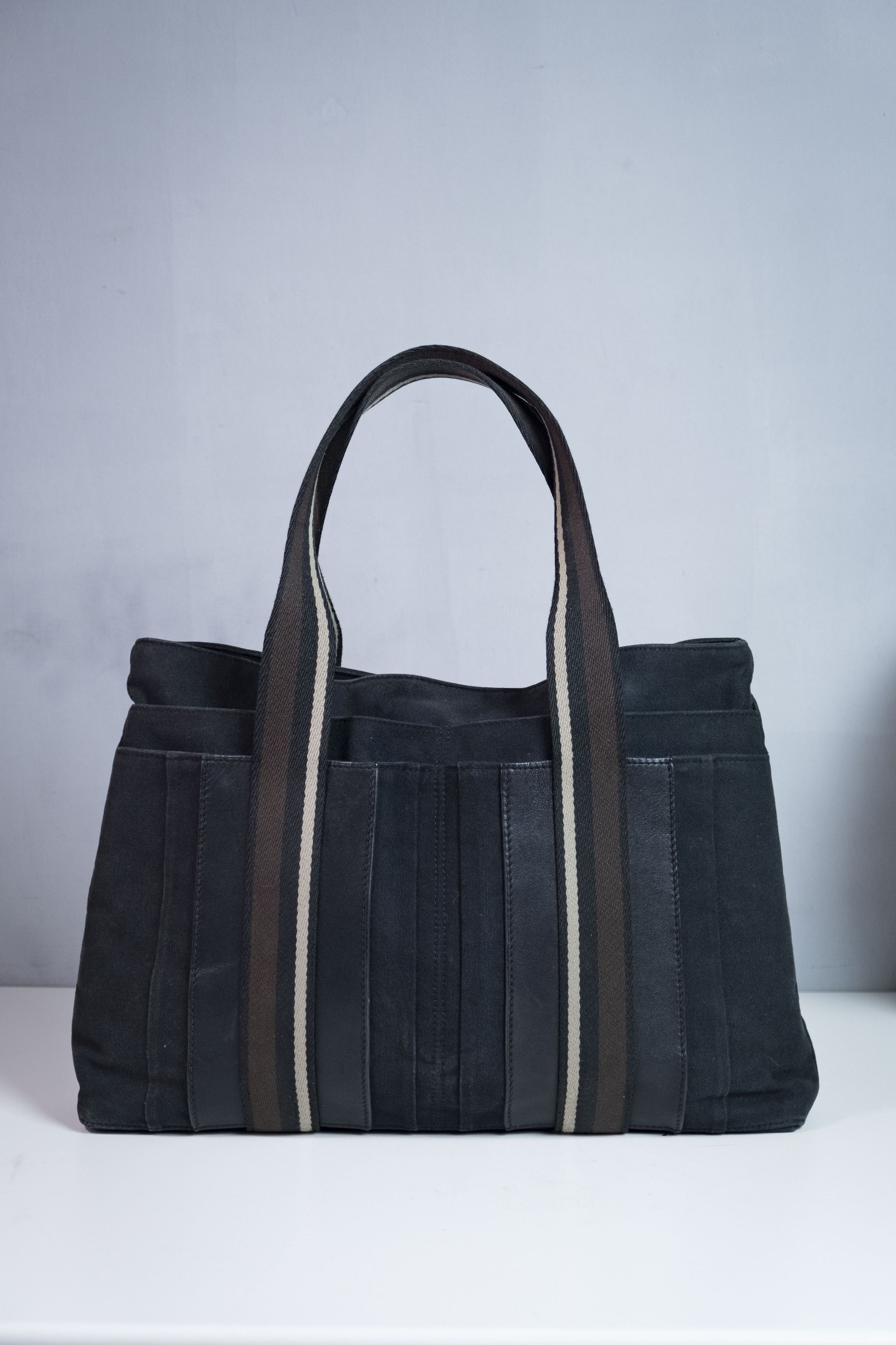 Hermes Hermes canvas leather tote bag Size ONE SIZE - 1 Thumbnail