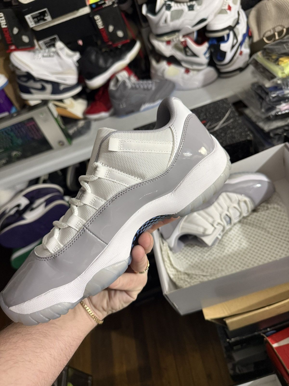 Jordan Brand Jordan retro 11 low grey cement sz 9.5 Size US 9.5 / EU 42-43 - 3 Thumbnail