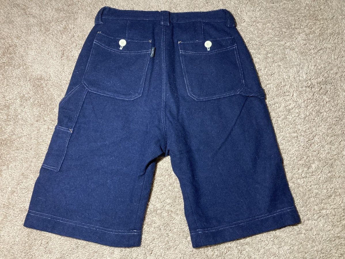 Japanese Brand 90s Milkboy Wool Carpenter Shorts Contrast Stitch Denim Faux Size US 30 / EU 46 - 7 Thumbnail