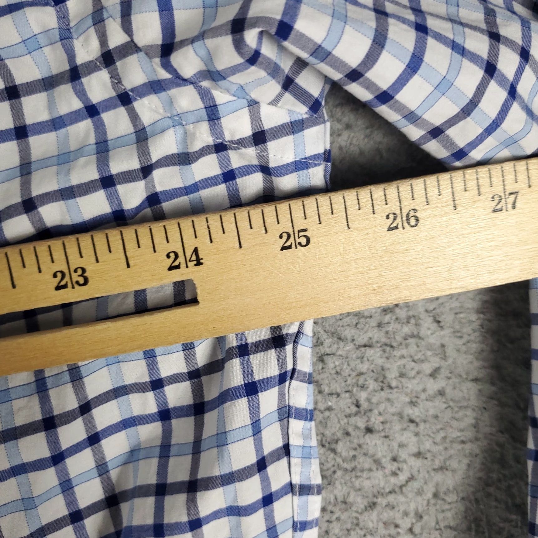 Peter Millar Peter Millar Shirt Mens XL Blue Plaid Long Sleeve Button-Up Size US XL / EU 56 / 4 - 5 Thumbnail