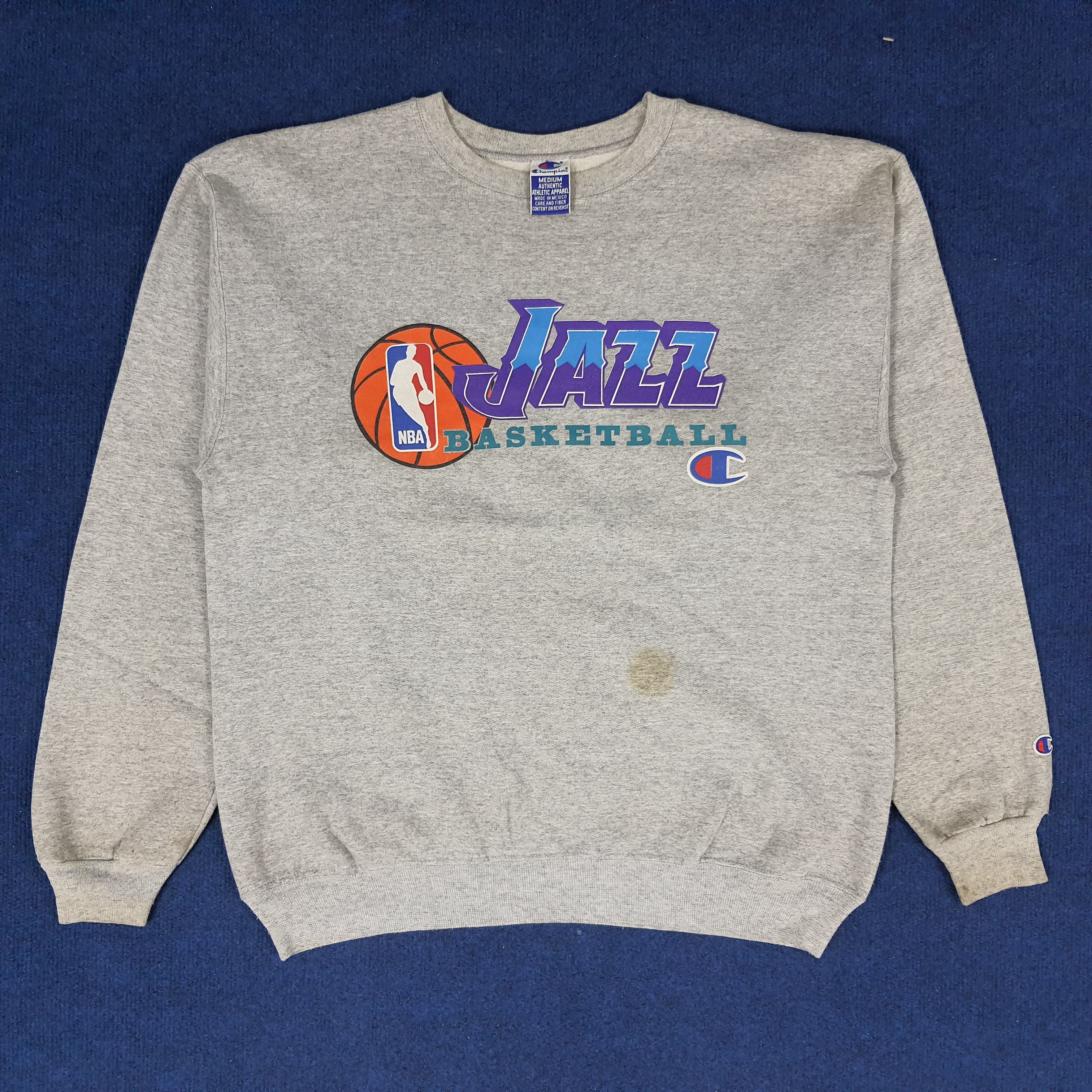 Champion × NBA × Vintage Vintage Champion NBA Jazz Basketball Sports Sweatshirt Size US M / EU 48-50 / 2 - 1 Thumbnail