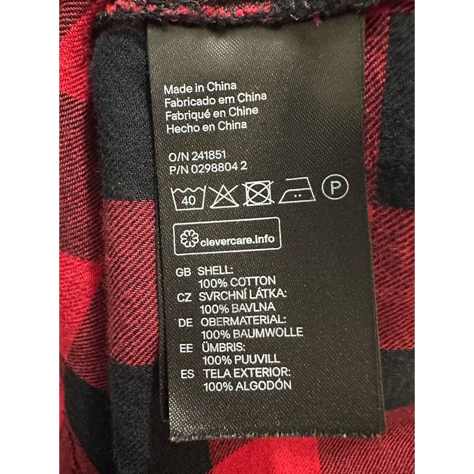 H&M H&M red black plaid long sleeves button flannel shirt size 8 Size M / US 6-8 / IT 42-44 - 4 Thumbnail