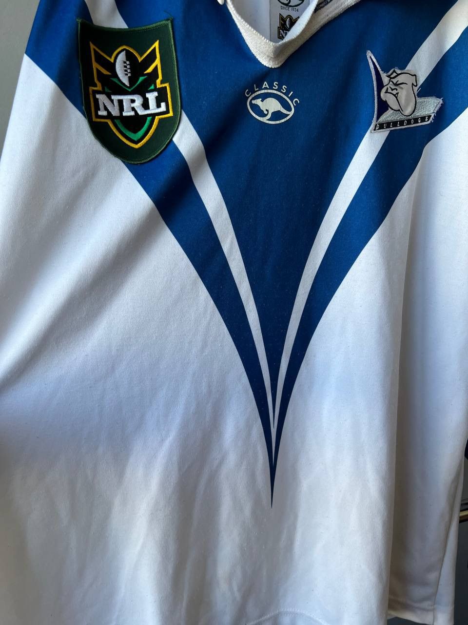 Vintage 1998/99 BANKSTOWN BULLDOGS CLASSIC RUGBY SHIRT JERSEY RARE Size US XL / EU 56 / 4 - 10 Thumbnail