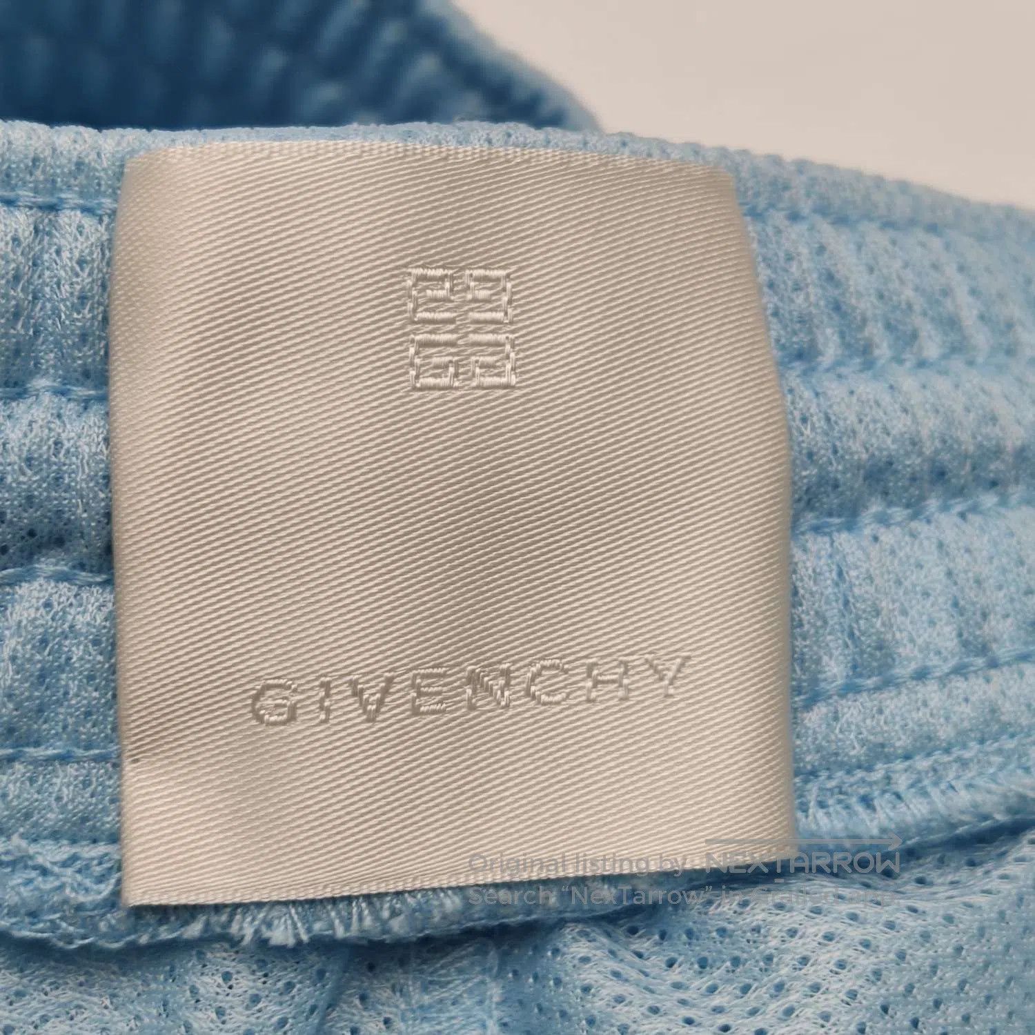 Givenchy Givenchy Light Blue Striped Mesh Shorts M. Size US 26 / EU 42 - 3 Thumbnail