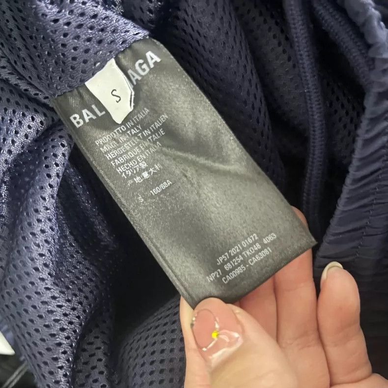 Balenciaga Balenciaga size S Indigo logo color-block straight-fit swe Size US 27 - 3 Thumbnail