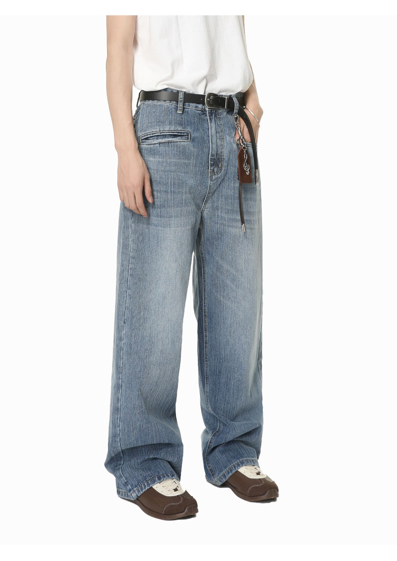 Japanese Brand Japanese retro pocket stylish washed denim jeans Size US 32 / EU 48 - 4 Thumbnail