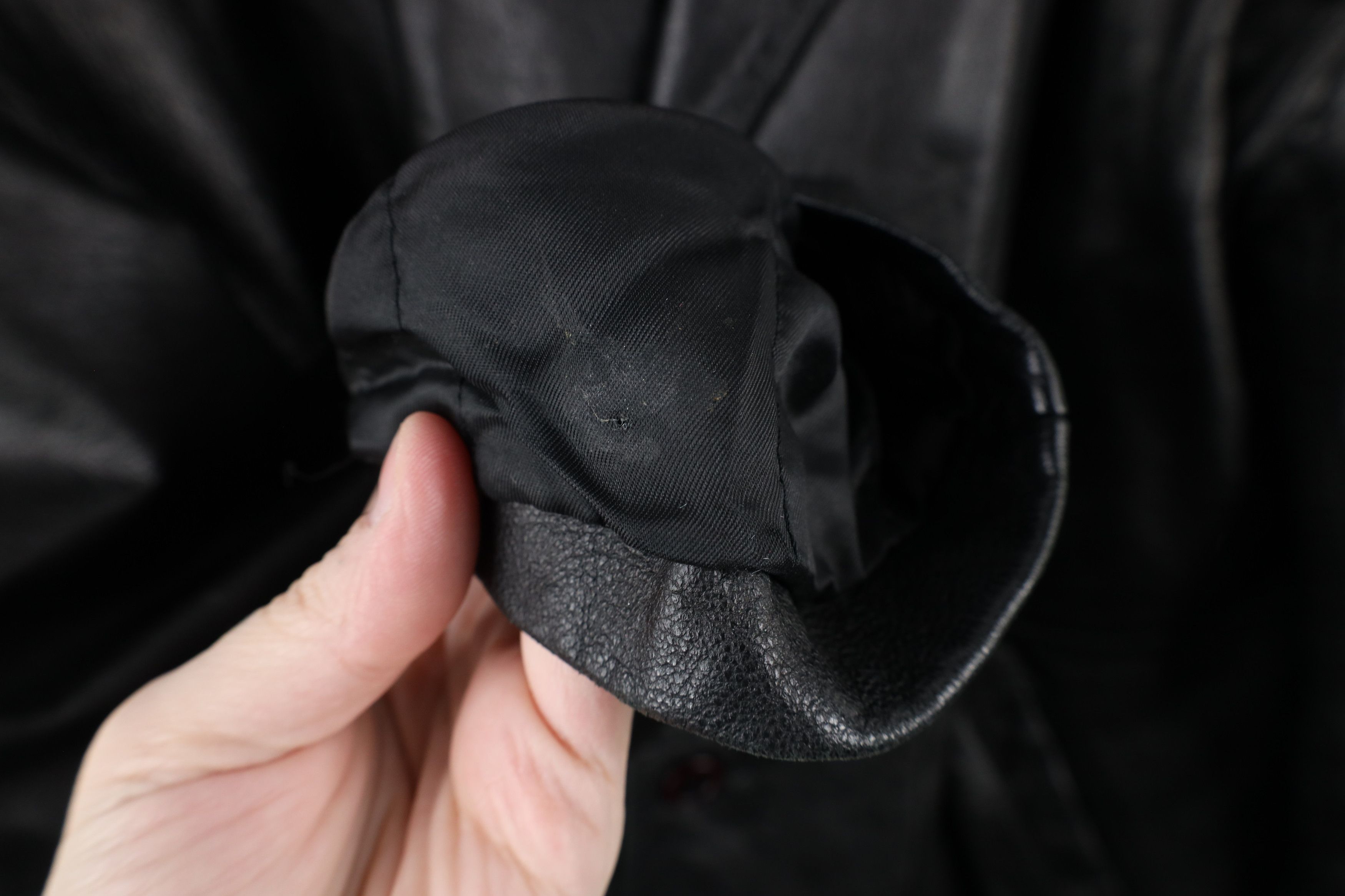 Vintage Vintage 90s Streetwear Leather Full Button Jacket Black Size US M / EU 48-50 / 2 - 6 Thumbnail