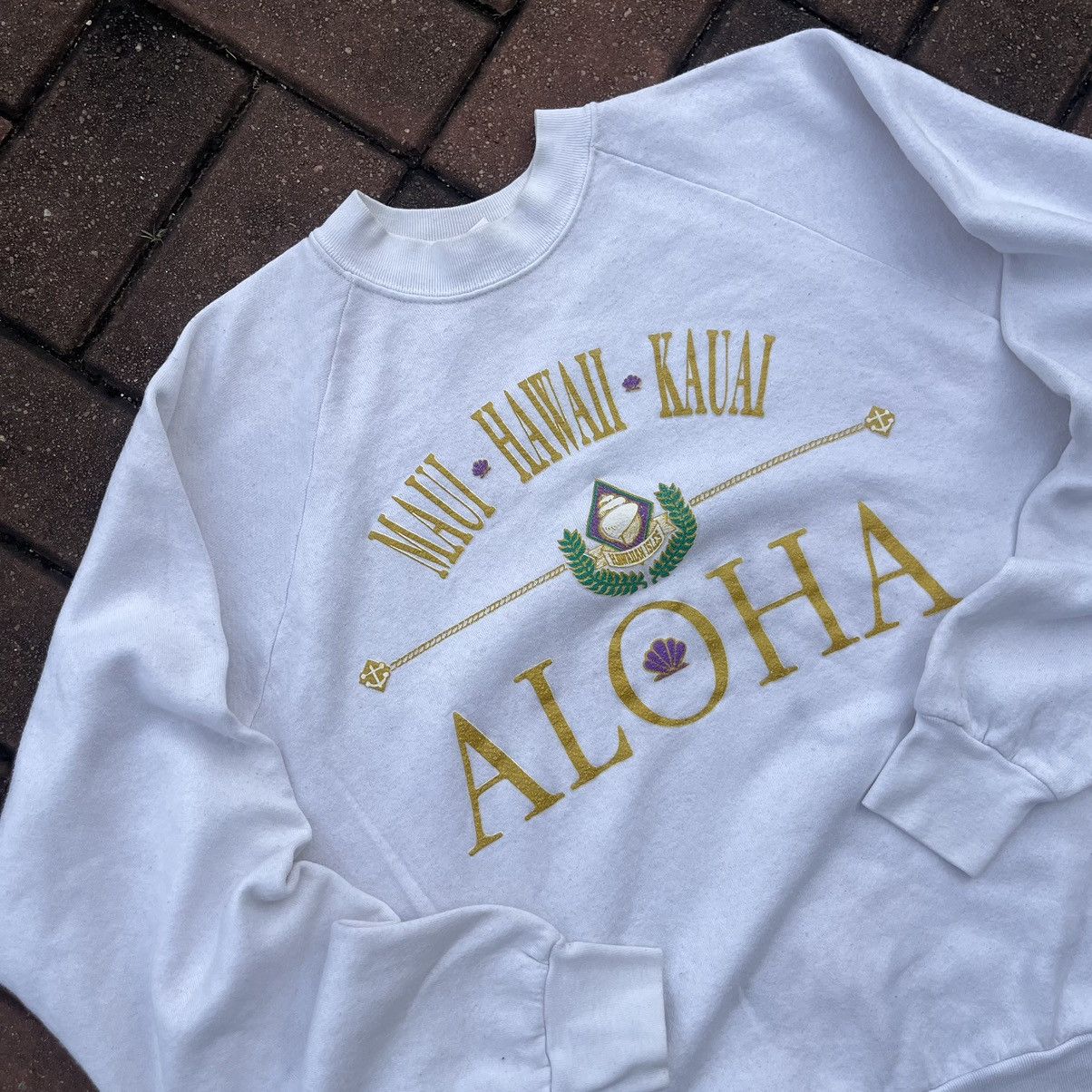 Fruit Of The Loom × Vintage VINTAGE 90s HAWAII MAUI KUAI BIG LOGO ALOHA PRINTED Size US XL / EU 56 / 4 - 4 Thumbnail