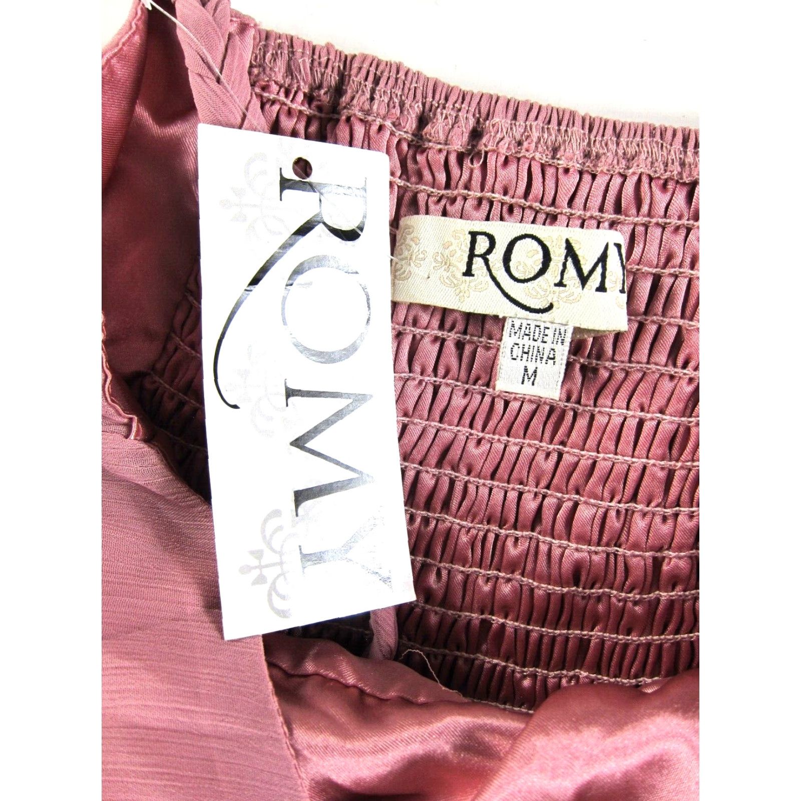 Vintage VINTAGE NWT ROMY Mauve Pink Floral Ruched Sheath Tank Slip Party Prom Heidi Dress Medium Size M / US 6-8 / IT 42-44 - 3 Thumbnail