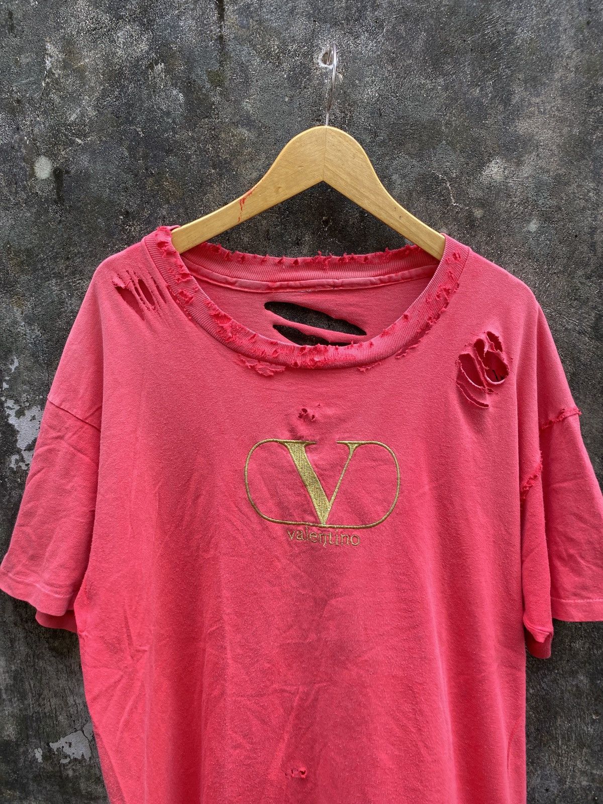 Vintage Vintage 80’s Valentino Thrashed Faded Grunge ERD Style Size US XL / EU 56 / 4 - 3 Thumbnail