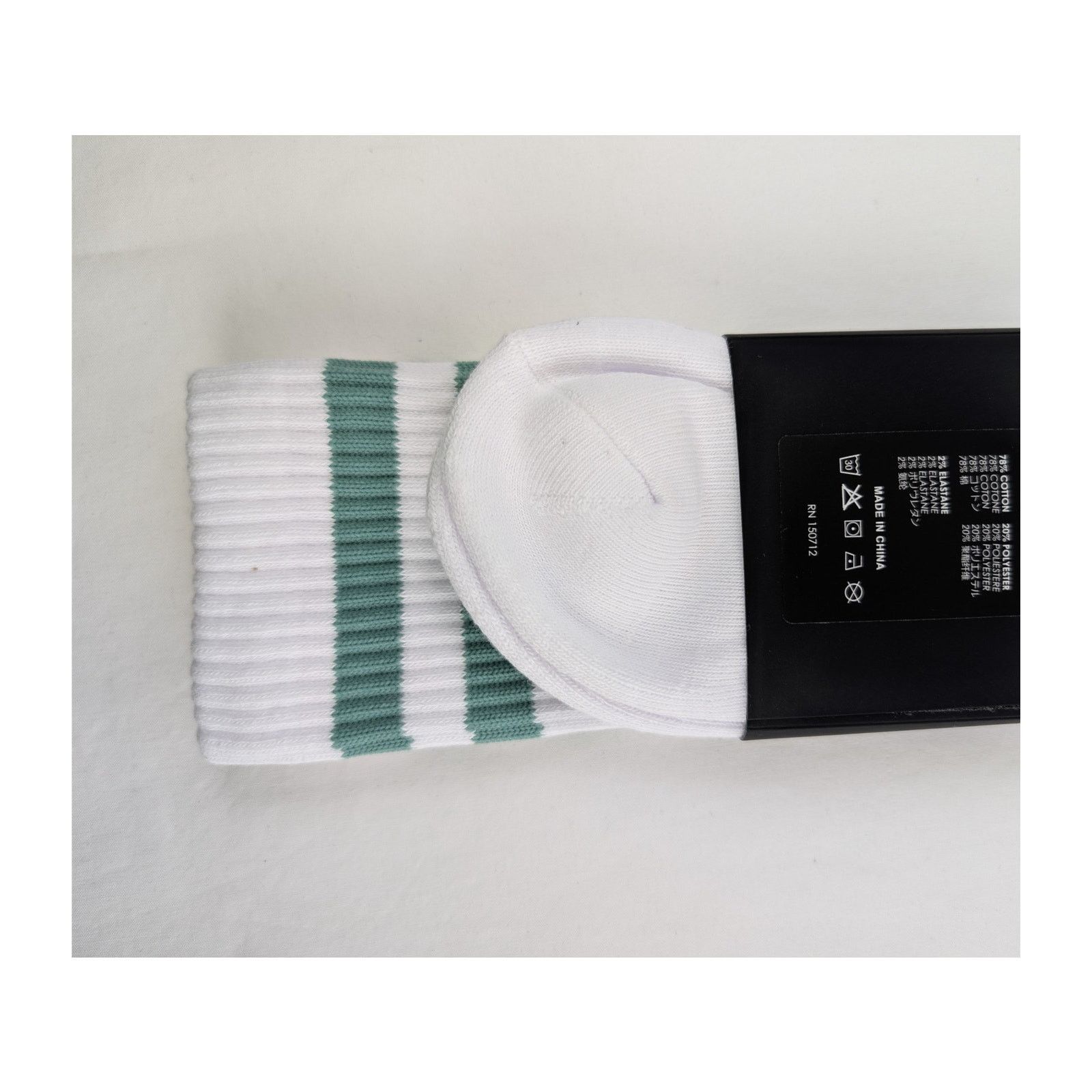 Amiri o1rshd1 Q:2 / Size: 45-46 / MA Stripe Socks White / Seacrest Size ONE SIZE - 14 Thumbnail