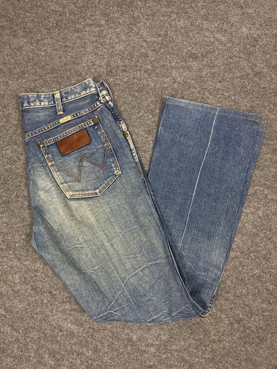 Wrangler vintage wrangler distressed denim gripper zipper Size US 32 / EU 48 - 2 Thumbnail