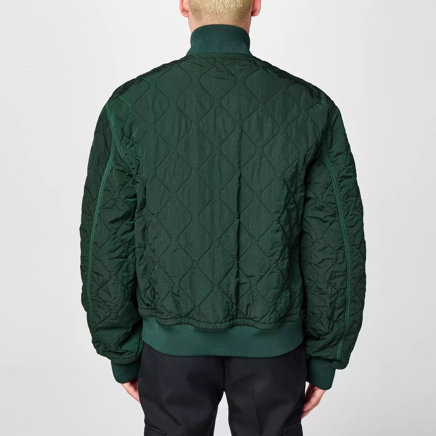 Burberry o1g2r1mq0426 Quilted Zip Jacket in Green Size US M / EU 48-50 / 2 - 4 Thumbnail