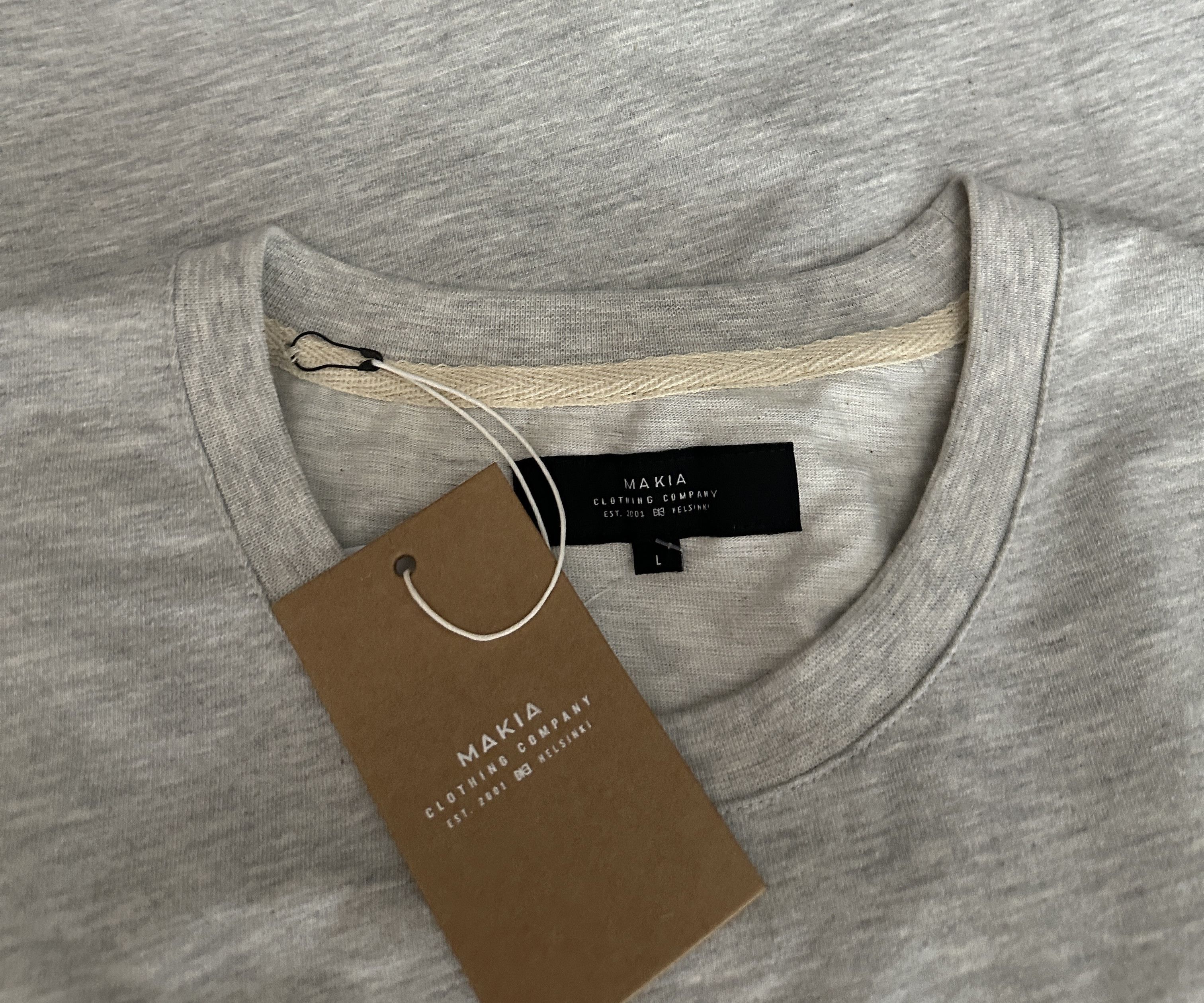 Makia Lighthouse Long Sweatshirt Dress in Grey Size L / US 10 / IT 46 - 5 Thumbnail