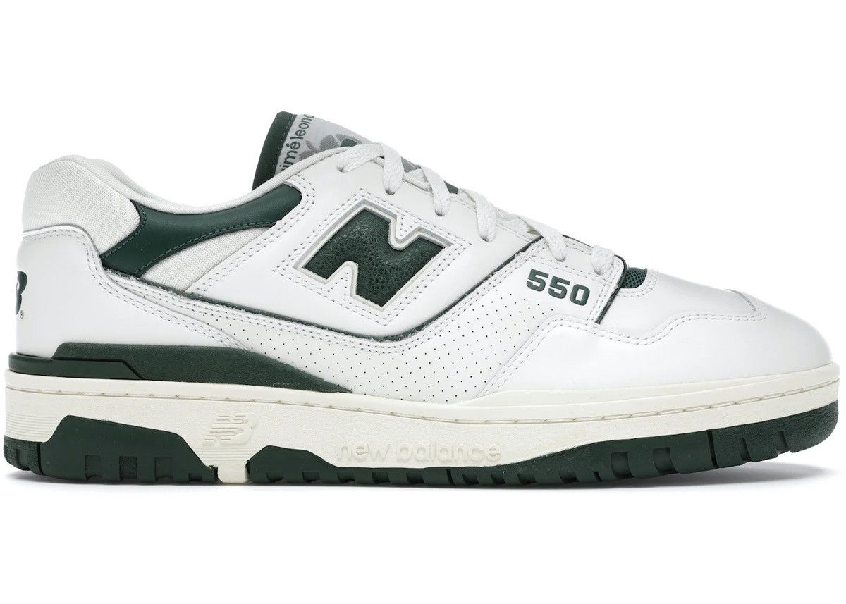 Aime Leon Dore × New Balance *NEW* Aime Leon Dore 550 White Green Vintage Sneakers Size US 9 / EU 42 - 14 Thumbnail