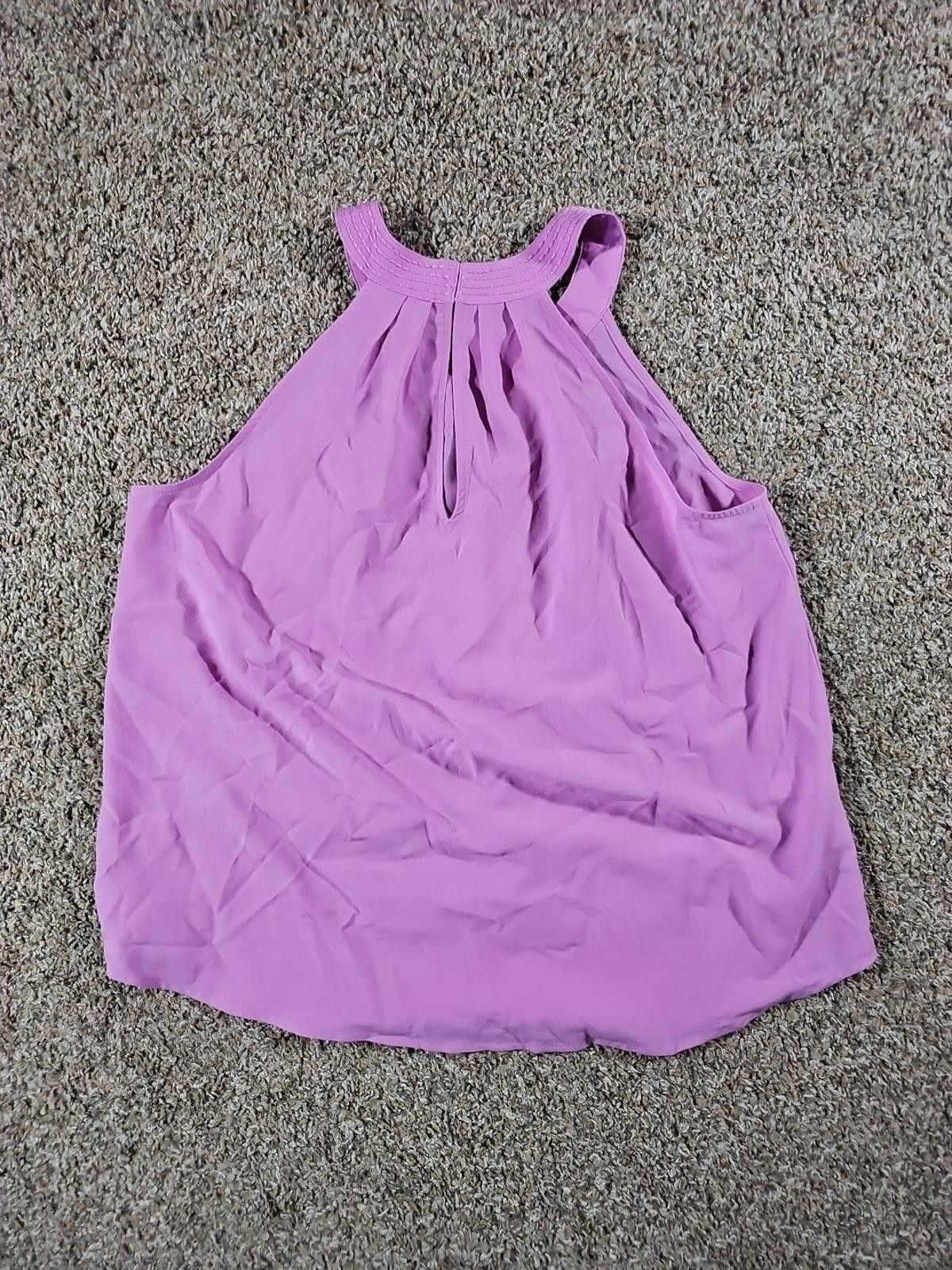 Designer Ann Taylor LOFT Size Small Purple Tank Top Size S / US 4 / IT 40 - 6 Thumbnail