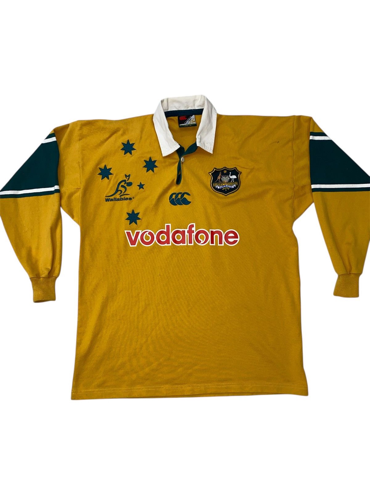 Canterbury of New Zealand × Vintage Vtg 90s Canterbury Australia Wallabies rugby jersey Size US XL / EU 56 / 4 - 2 Thumbnail