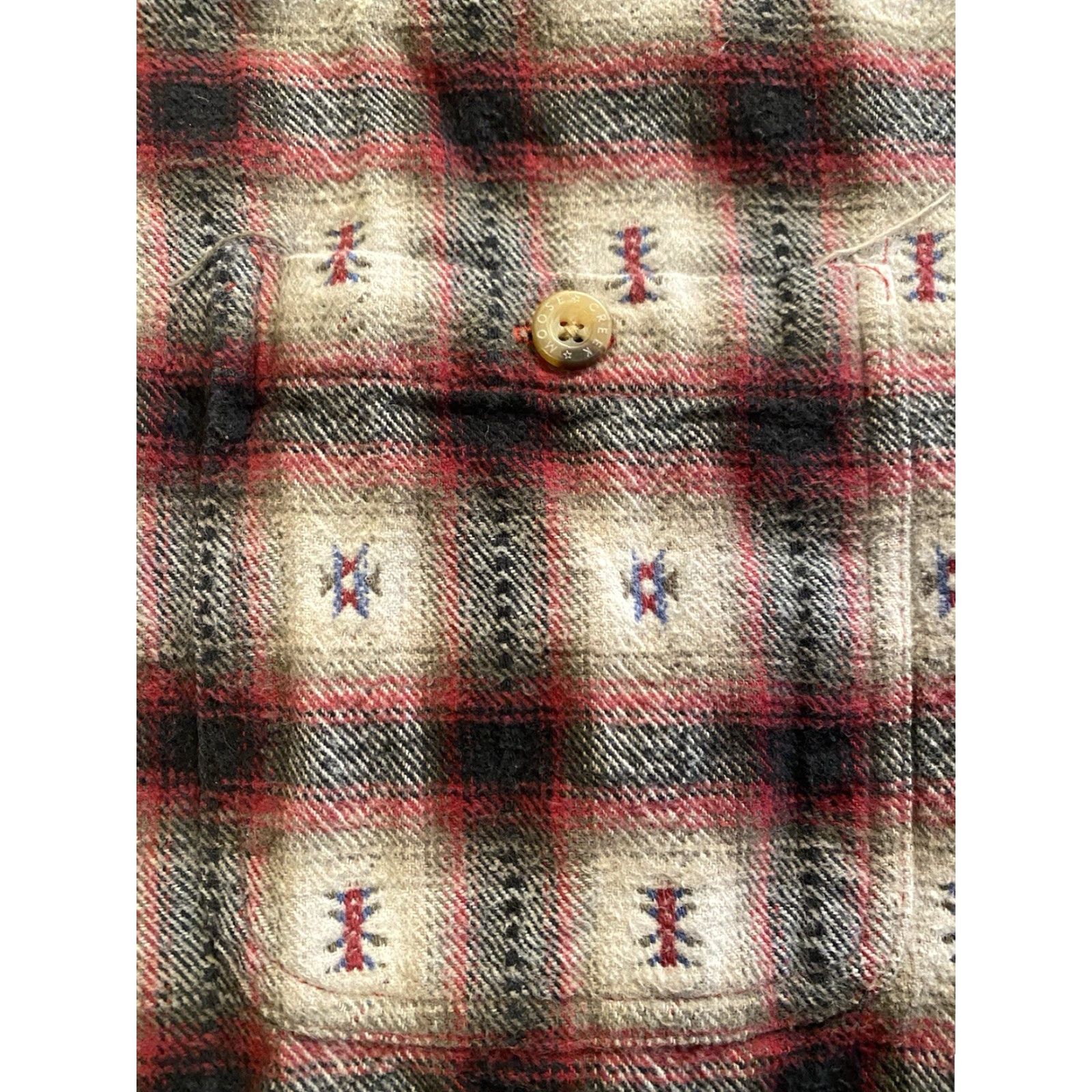 Vintage VINTAGE Moose Creek Shirt Button-Down Long Sleeve Flannel Aztec Print Red XL Men’s Size US XL / EU 56 / 4 - 6 Thumbnail