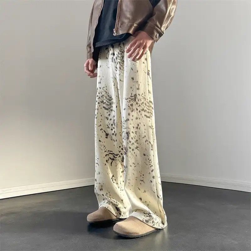 Japanese Brand × Vintage Leopard Printed Jeans Streetwear Fashion Baggy Hip-hop Loose Size US 28 / EU 44 - 5 Thumbnail