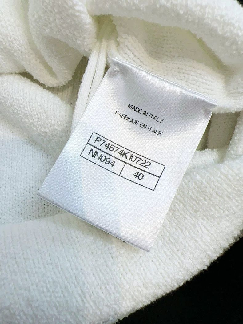 Chanel Chanel 23P White Black Knit Dress Size L / US 10 / IT 46 - 5 Thumbnail