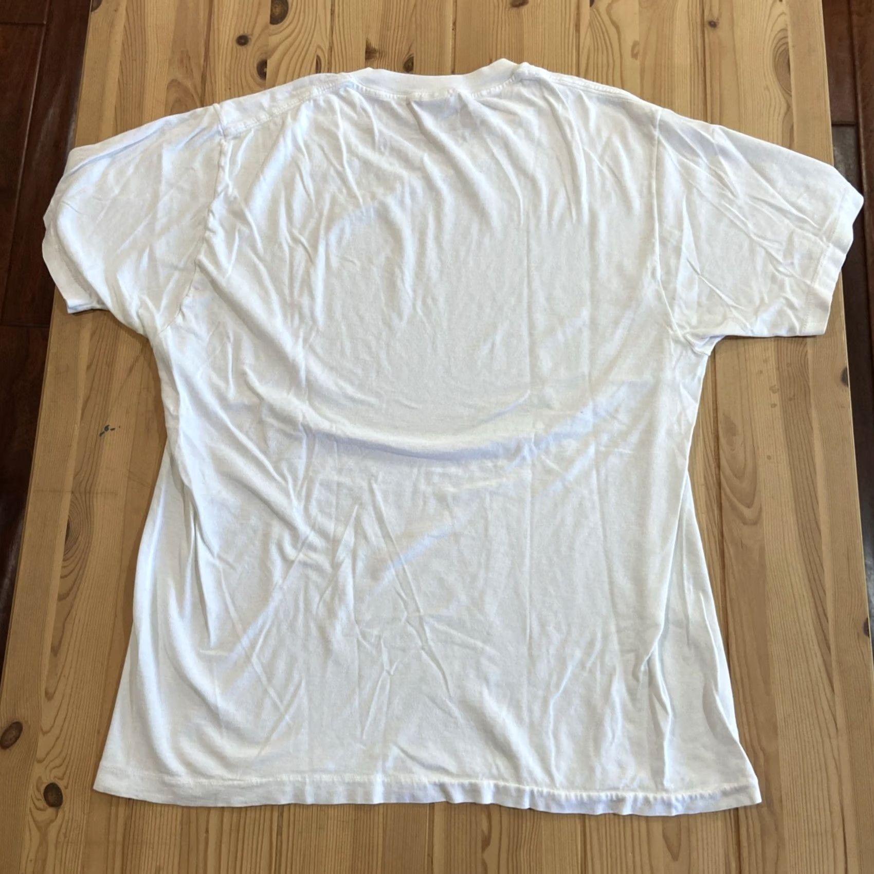 Jockey VINTAGE Jockey Shirt Men’s L XL Single Stitch T Made In Jamaica Cotton White Knit Crew Neck Short Sleeve 90s USA Classic Mens Size US L / EU 52-54 / 3 - 4 Thumbnail