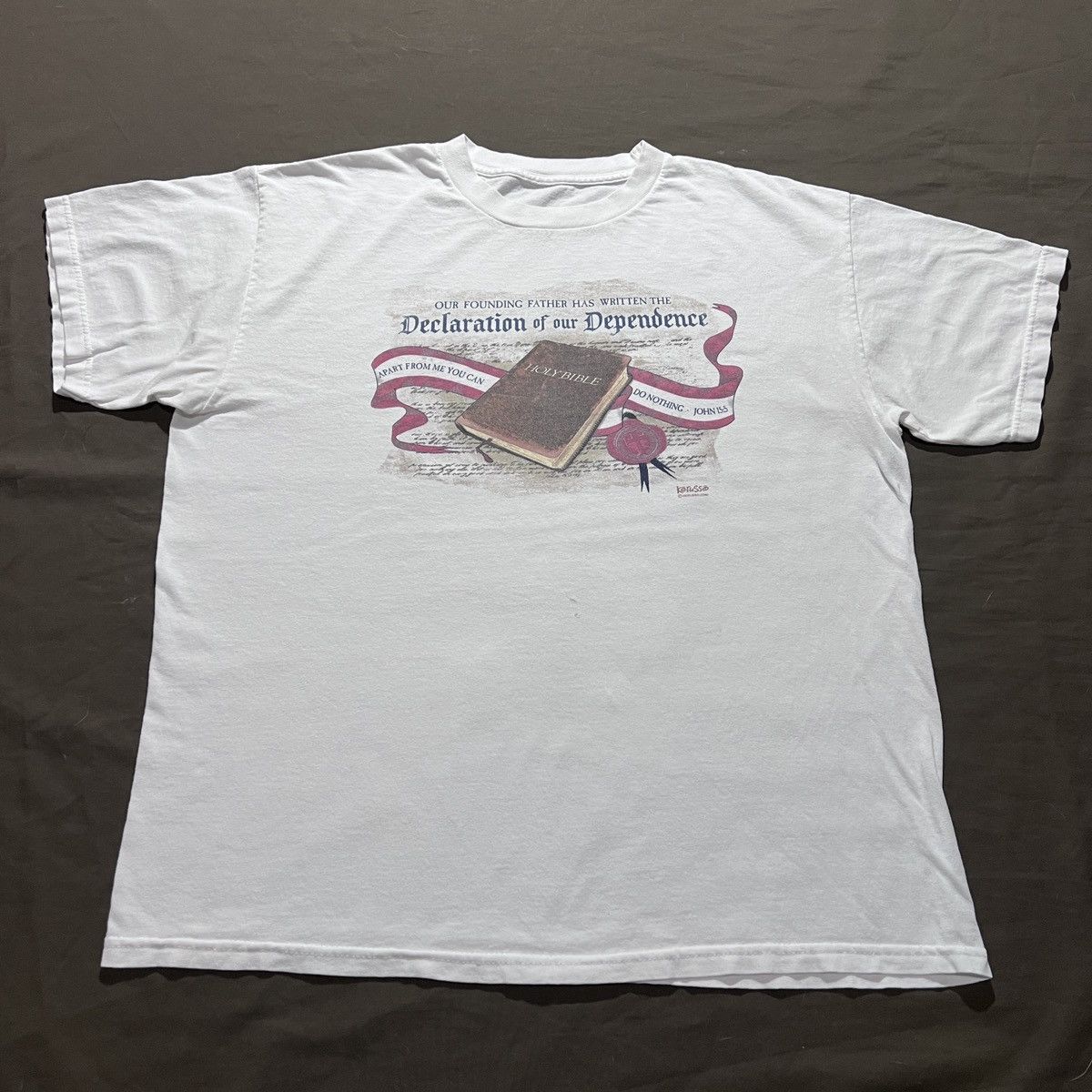 Vintage Vintage Y2K Holy Bible God Jesus Promo Tee XL Size US XL / EU 56 / 4 - 2 Thumbnail