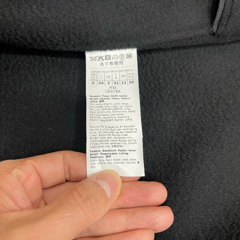 Max Mara Max Mara Black double-breasted cashmere caban coat Size S / US 4 / IT 40 - 4 Thumbnail