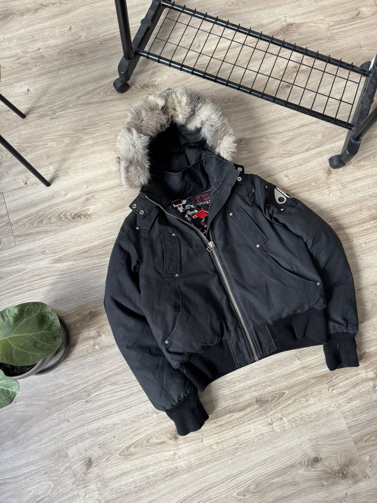 Moose Knuckles Moose Knuckles Black Debbie Bomber Jacket Women’s Size L / US 10 / IT 46 - 2 Thumbnail