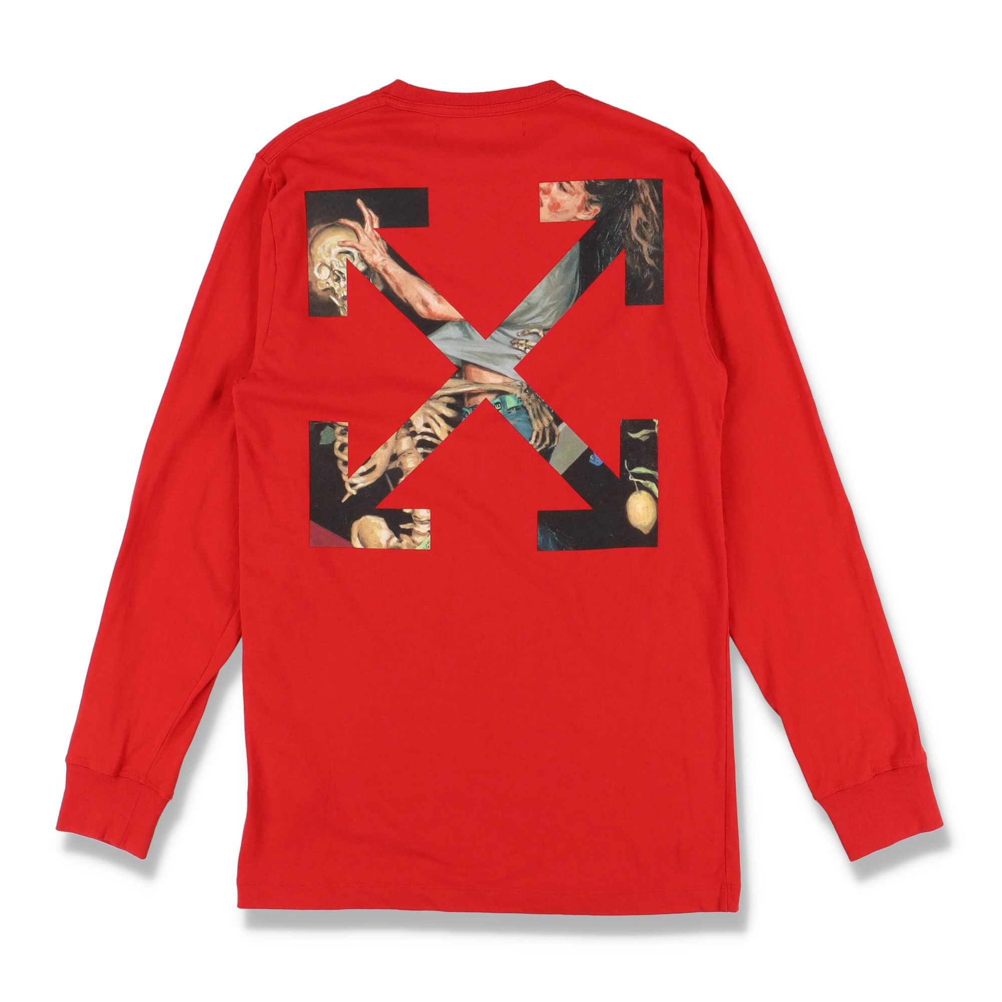 Off-White Red Pascal Skeleton Arrows Long Sleeve T-Shirt Size US M / EU 48-50 / 2 - 1 Thumbnail