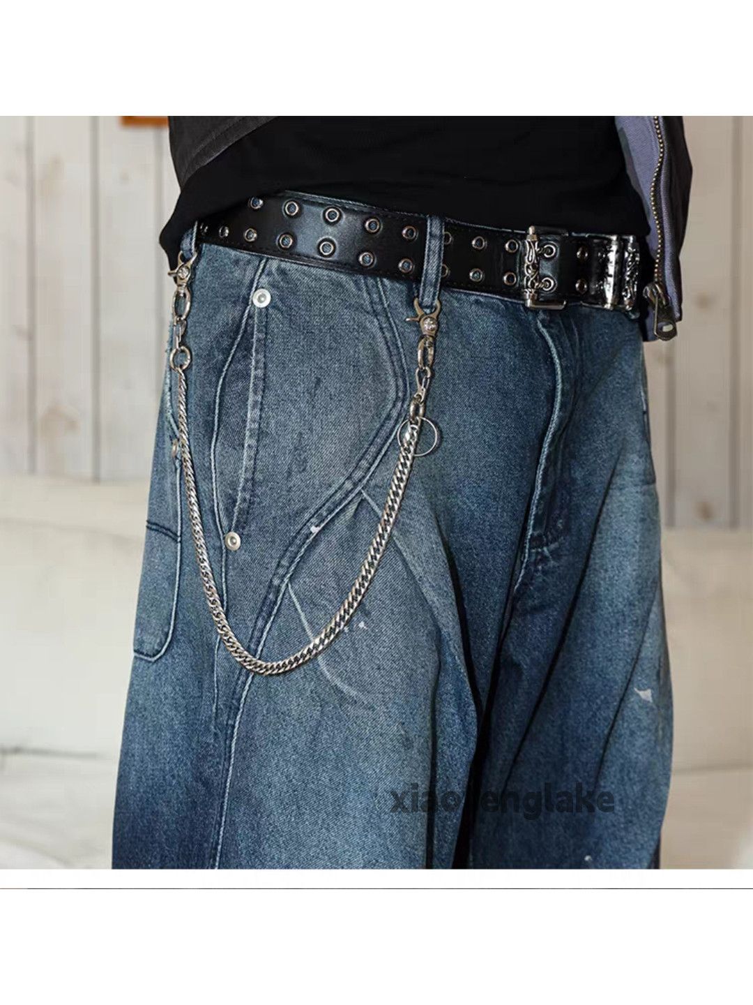 Jean ltx Balenciaga rickowens style baggy cargo faded jeans Size US 32 / EU 48 - 10 Thumbnail