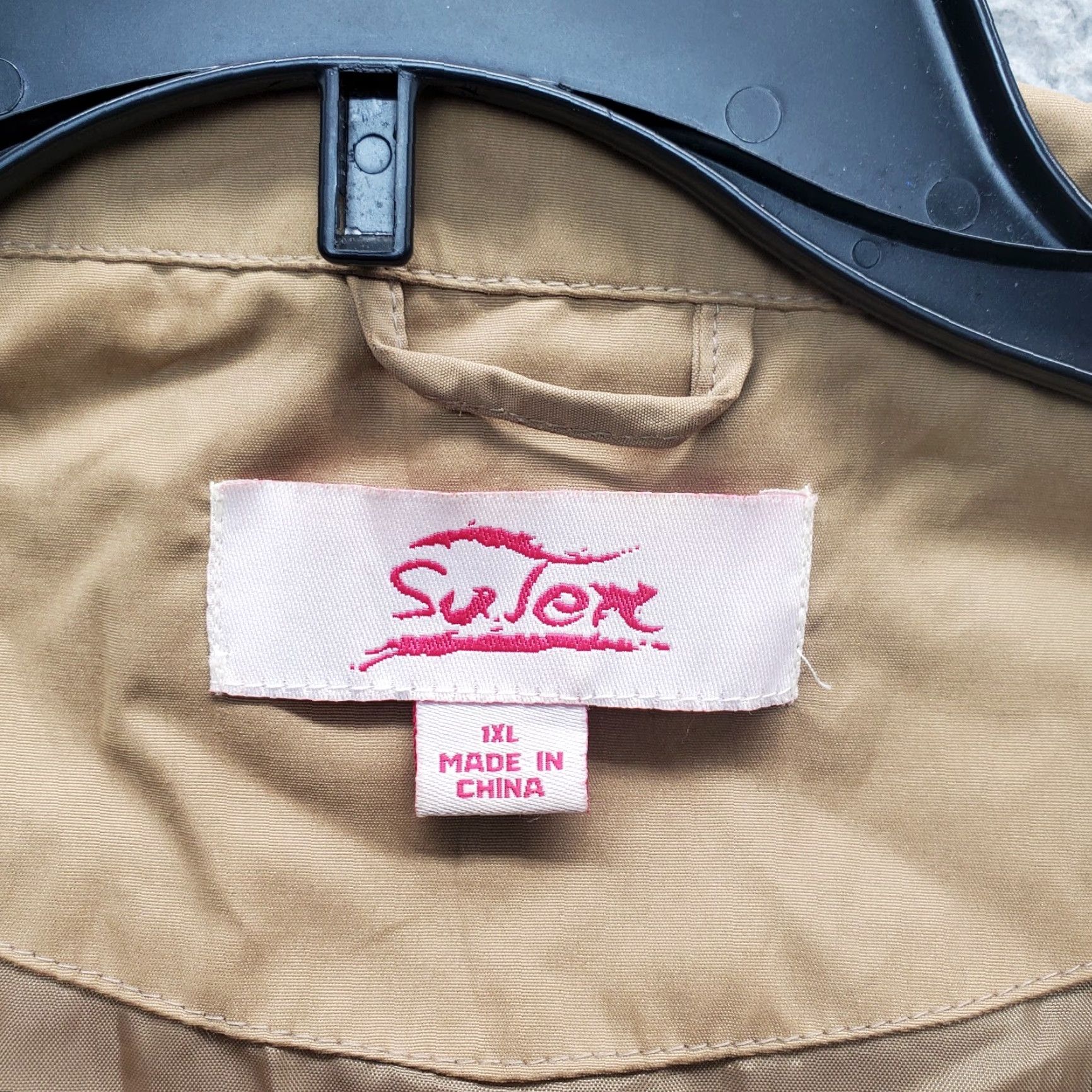 Vintage Sulex Parka Jacket Womens XL Brown Lined Waterproof Full Zip Pockets Long Sleeve Size XL / US 12-14 / IT 48-50 - 3 Thumbnail