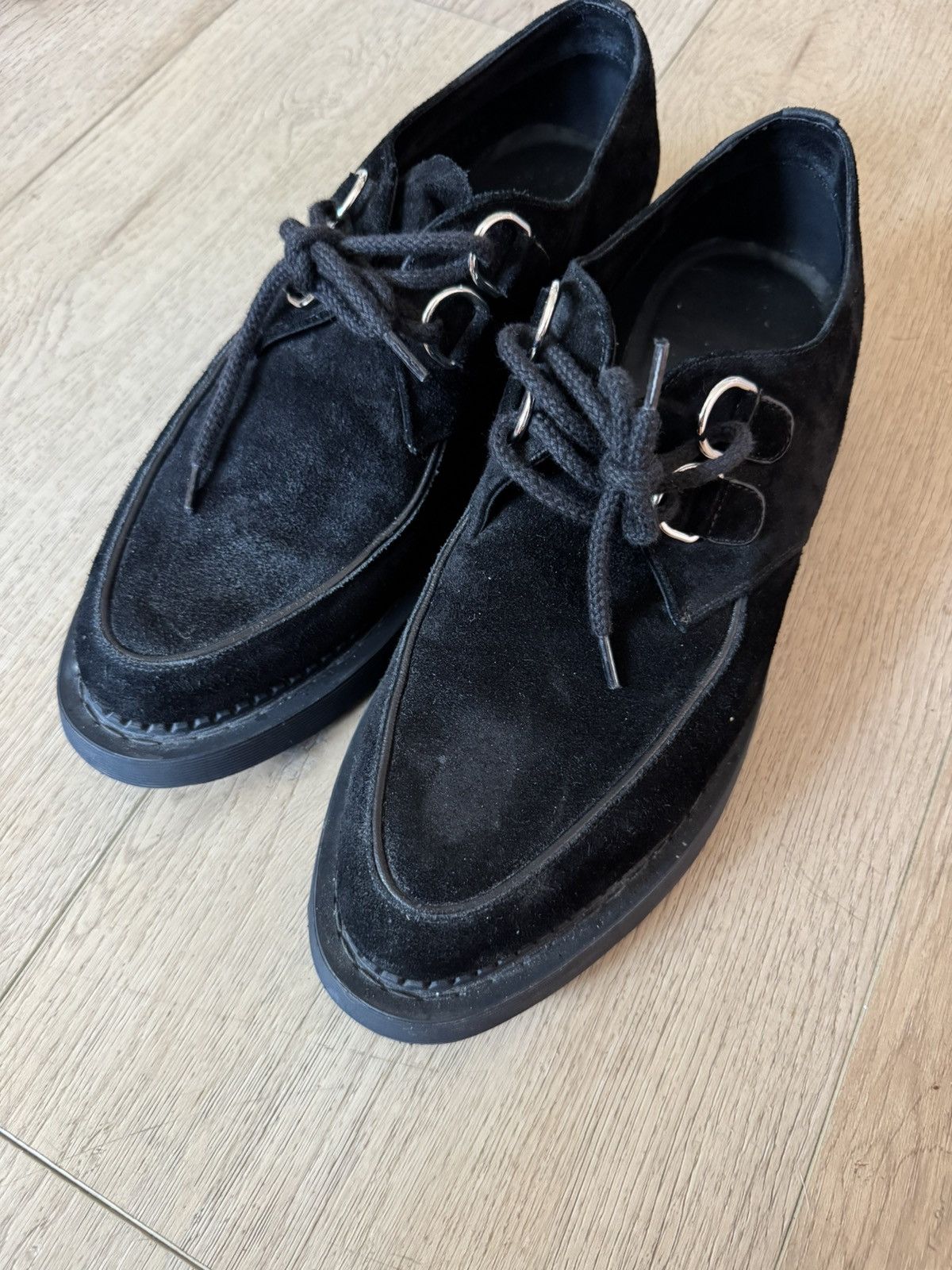 Saint Laurent Paris Suede Teddy Derbys 44 Size US 11 / EU 44 - 3 Thumbnail