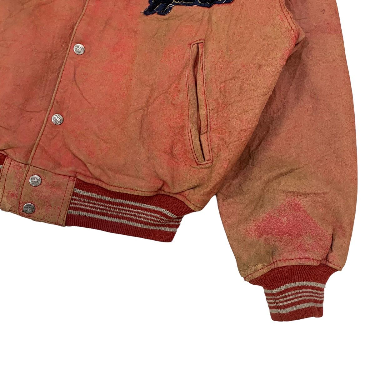 Avirex 🔥Vintage Avirex Sport Leather Varsity Jacket Size US M / EU 48-50 / 2 - 6 Thumbnail