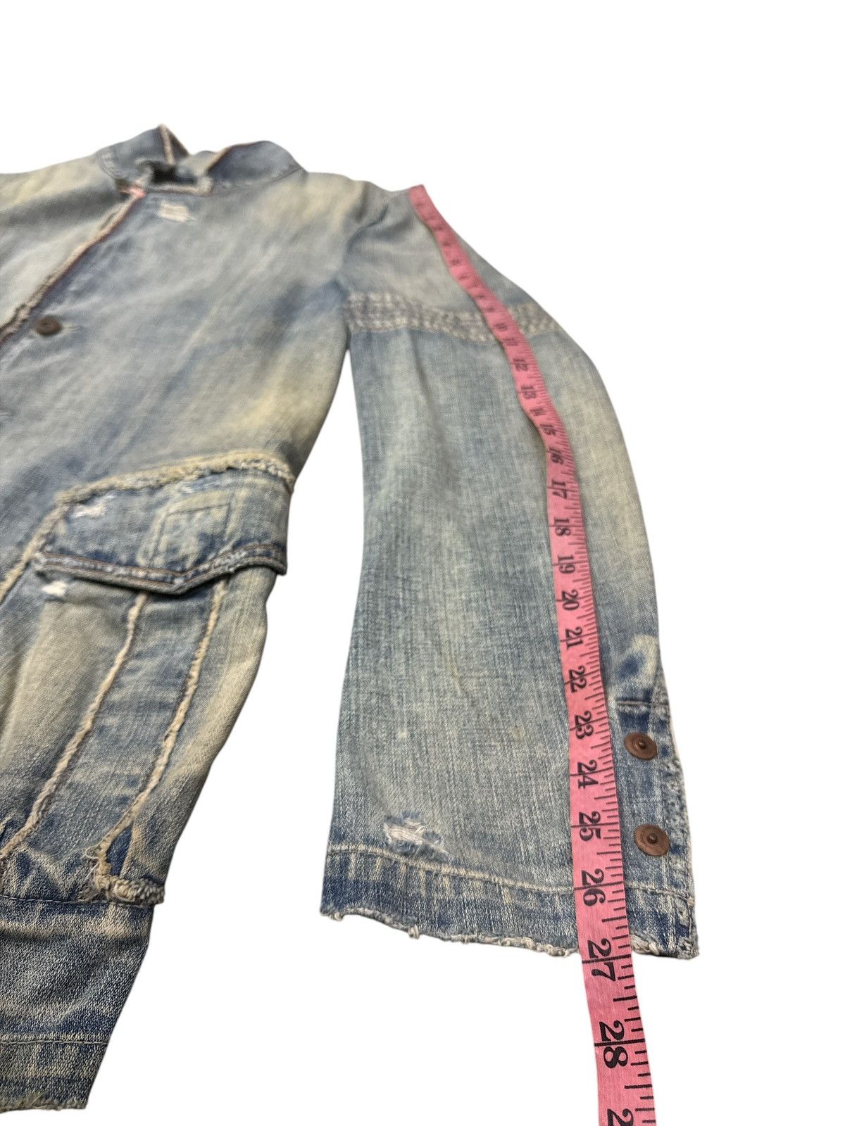 Marithe + Francois Girbaud MARITHE FRANCOIS GIRBAUD DISTRESSED DENIM JACKET Size US L / EU 52-54 / 3 - 8 Thumbnail