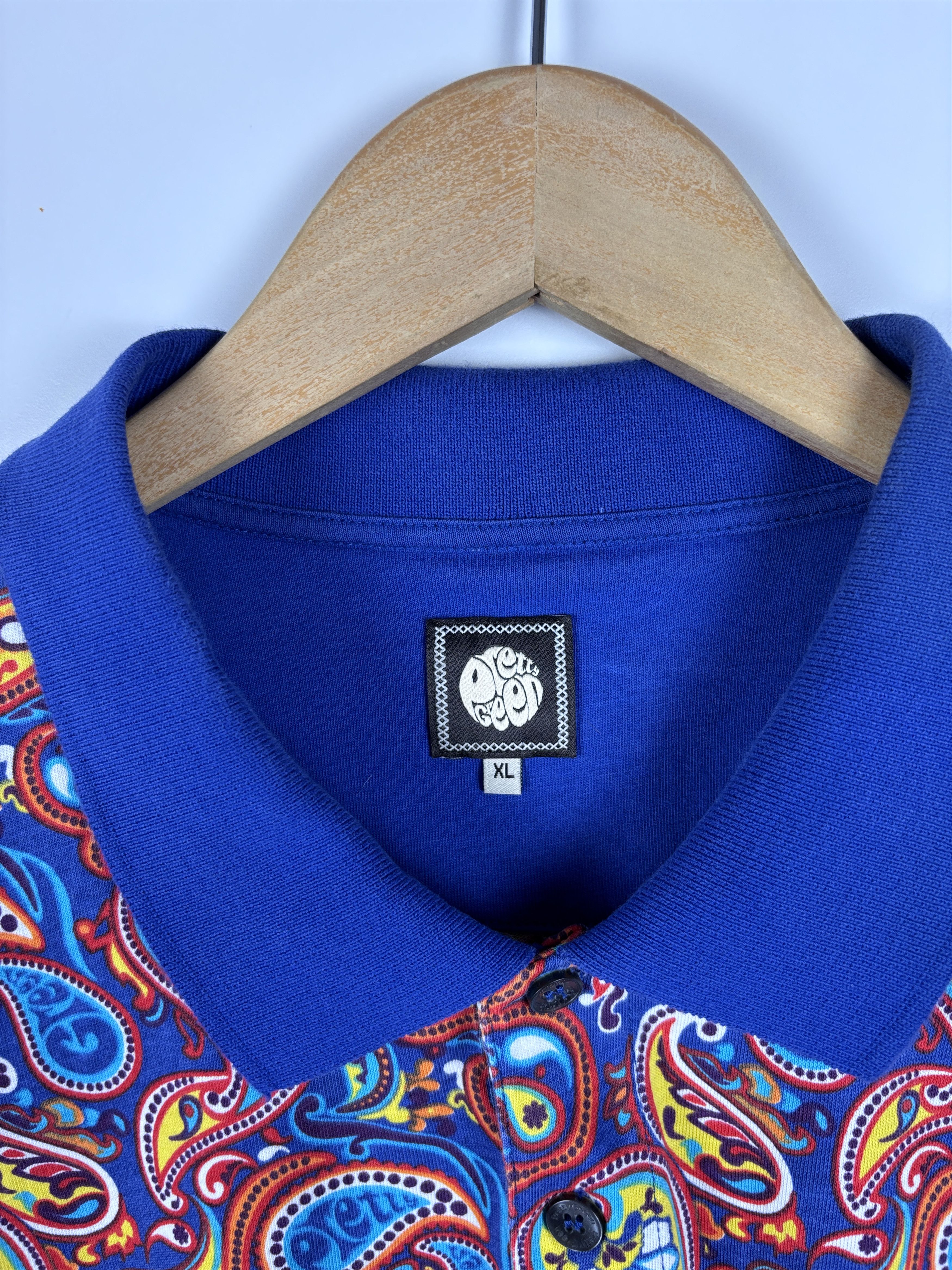 Pretty Green Pretty Green Paisley Print Polo T-Shirt Multicolor Size XL Size US XL / EU 56 / 4 - 4 Thumbnail
