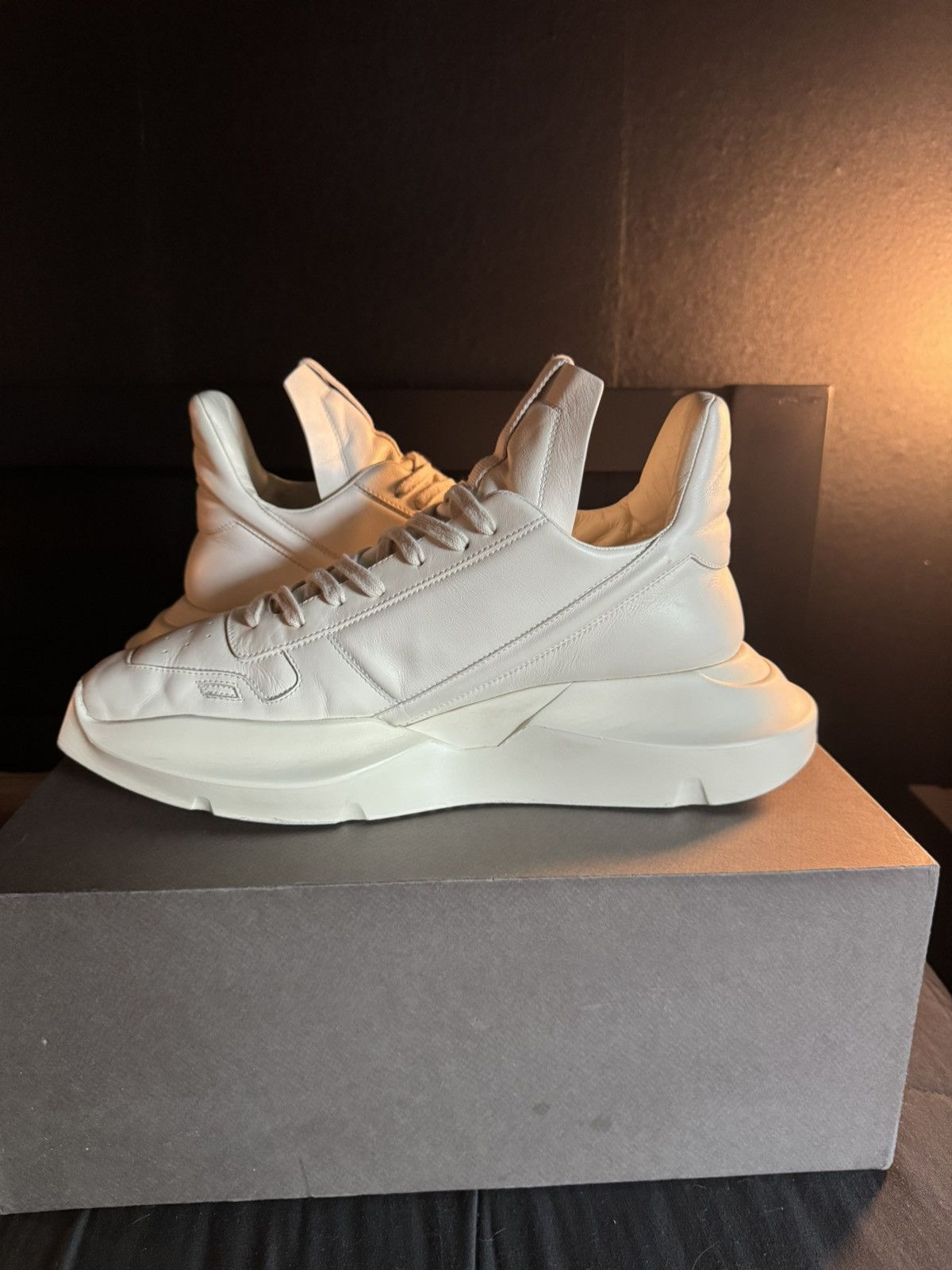 Rick Owens Rick Owens Geth Runner “Milk” Size US 12 / EU 45 - 4 Thumbnail